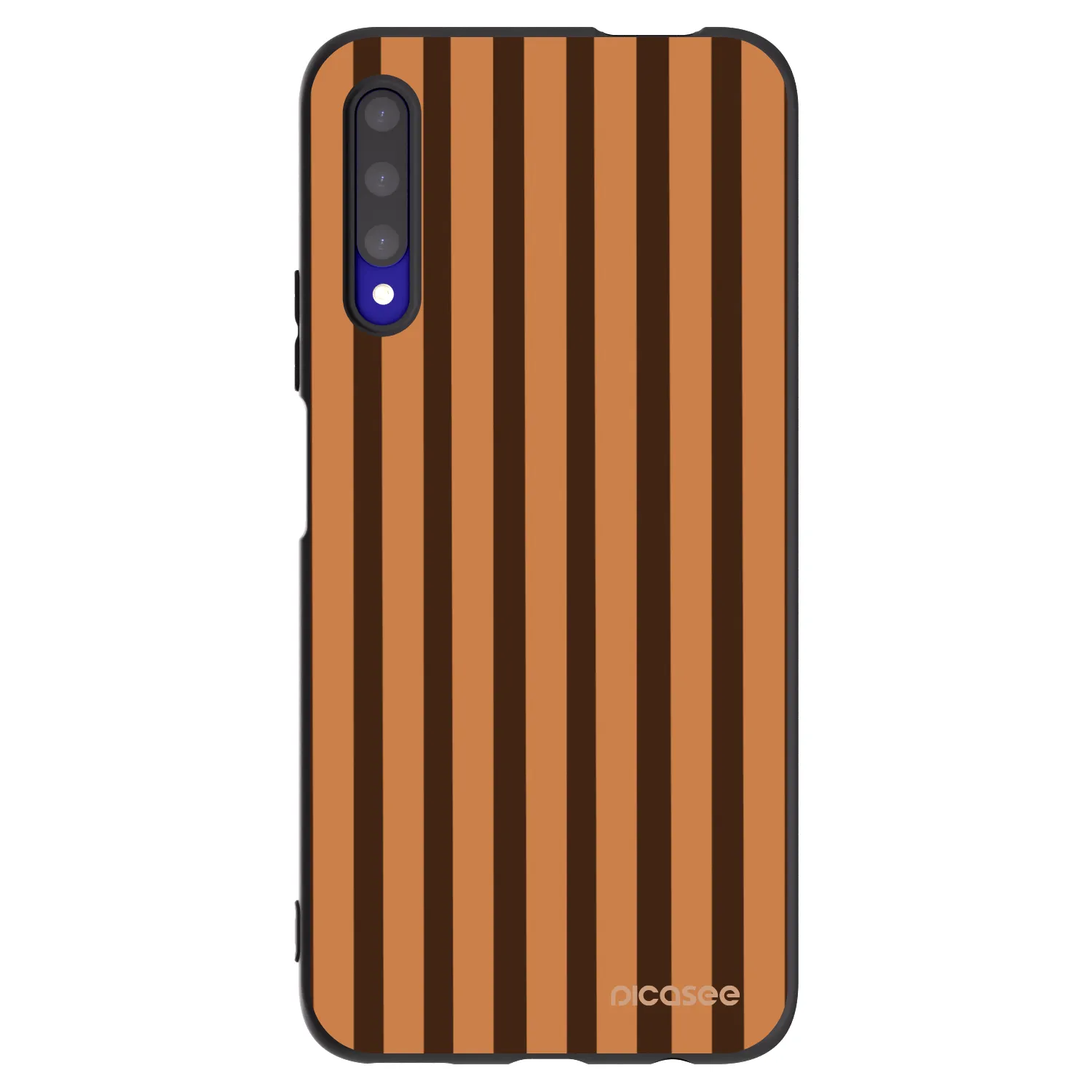 Picasee silikónový čierny obal pre Honor 9X Pro - Caramel lines