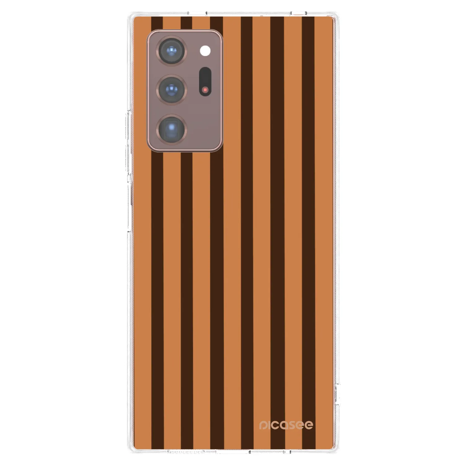 Picasee silikónový prehľadný obal pre Samsung Galaxy Note 20 Ultra - Caramel lines