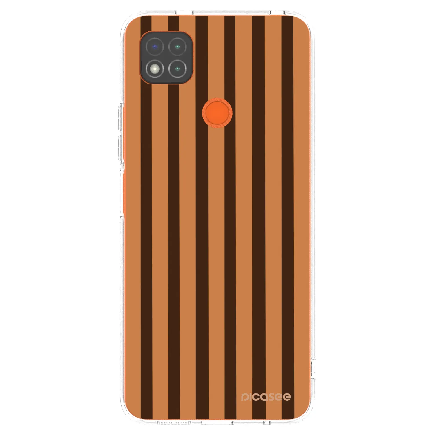 Picasee silikónový prehľadný obal pre Xiaomi Redmi 9C - Caramel lines