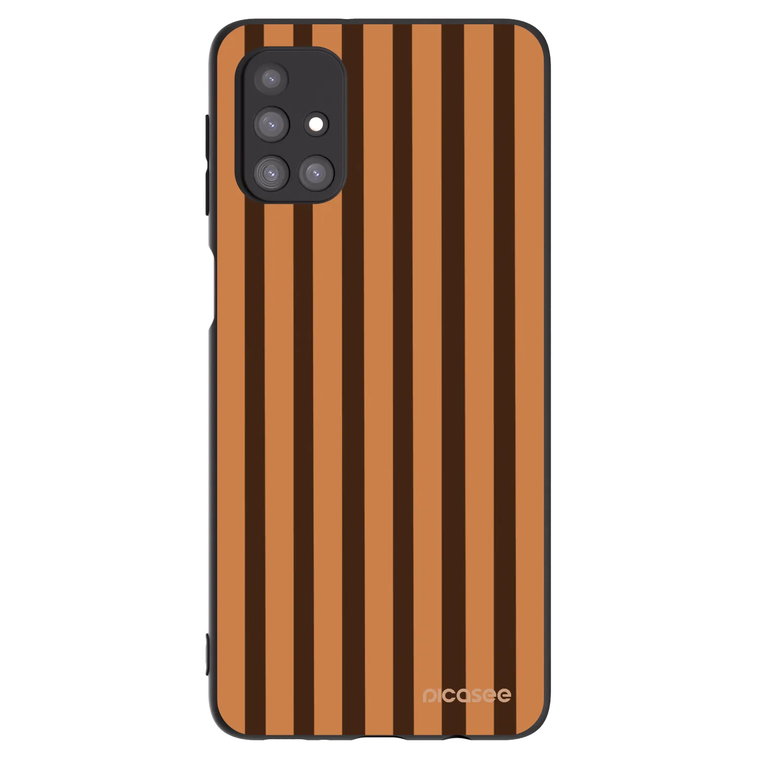 Picasee silikónový čierny obal pre Samsung Galaxy M31s - Caramel lines
