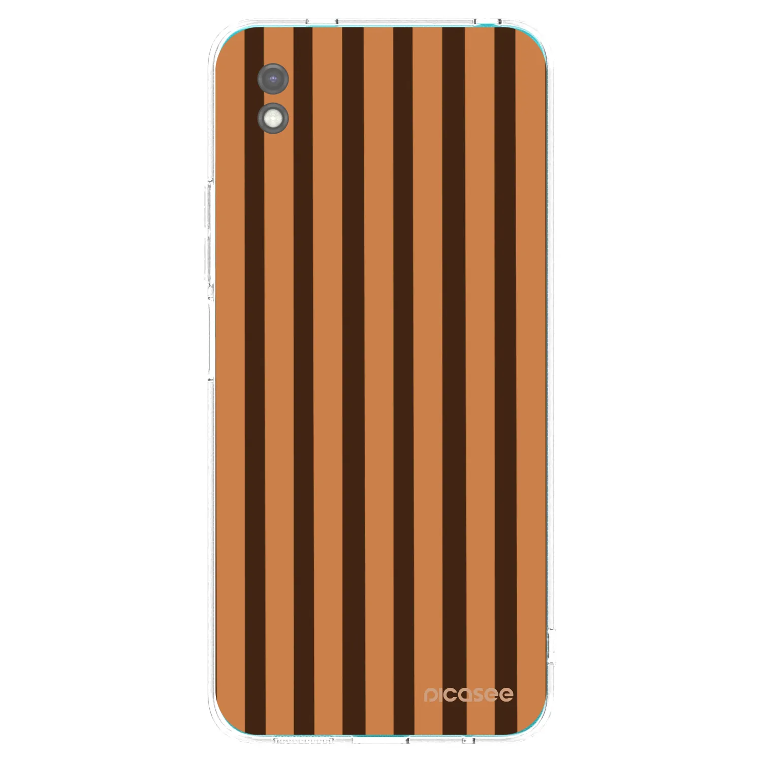 Picasee silikónový čierny obal pre Xiaomi Redmi 9A - Caramel lines