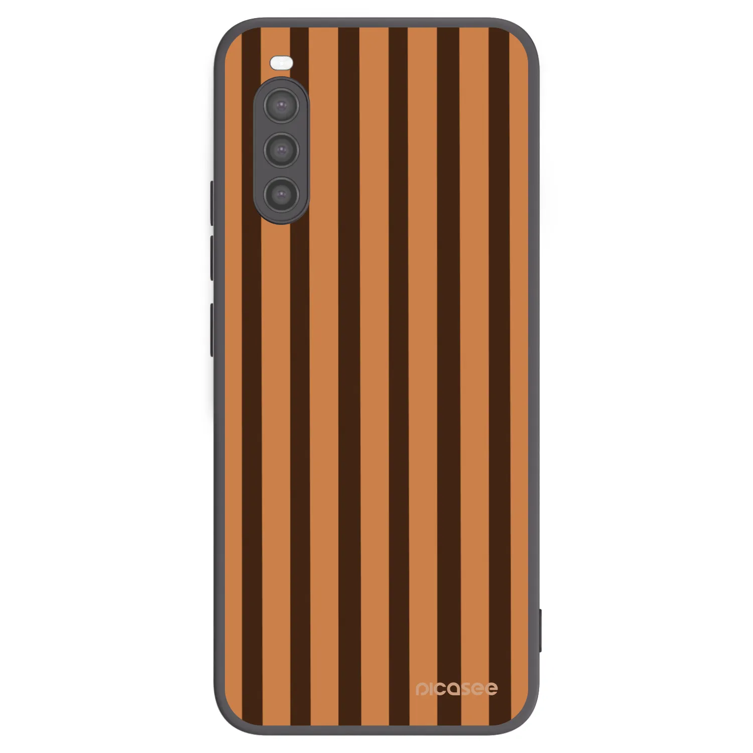 Picasee silikónový čierny obal pre Sony Xperia 10 II - Caramel lines