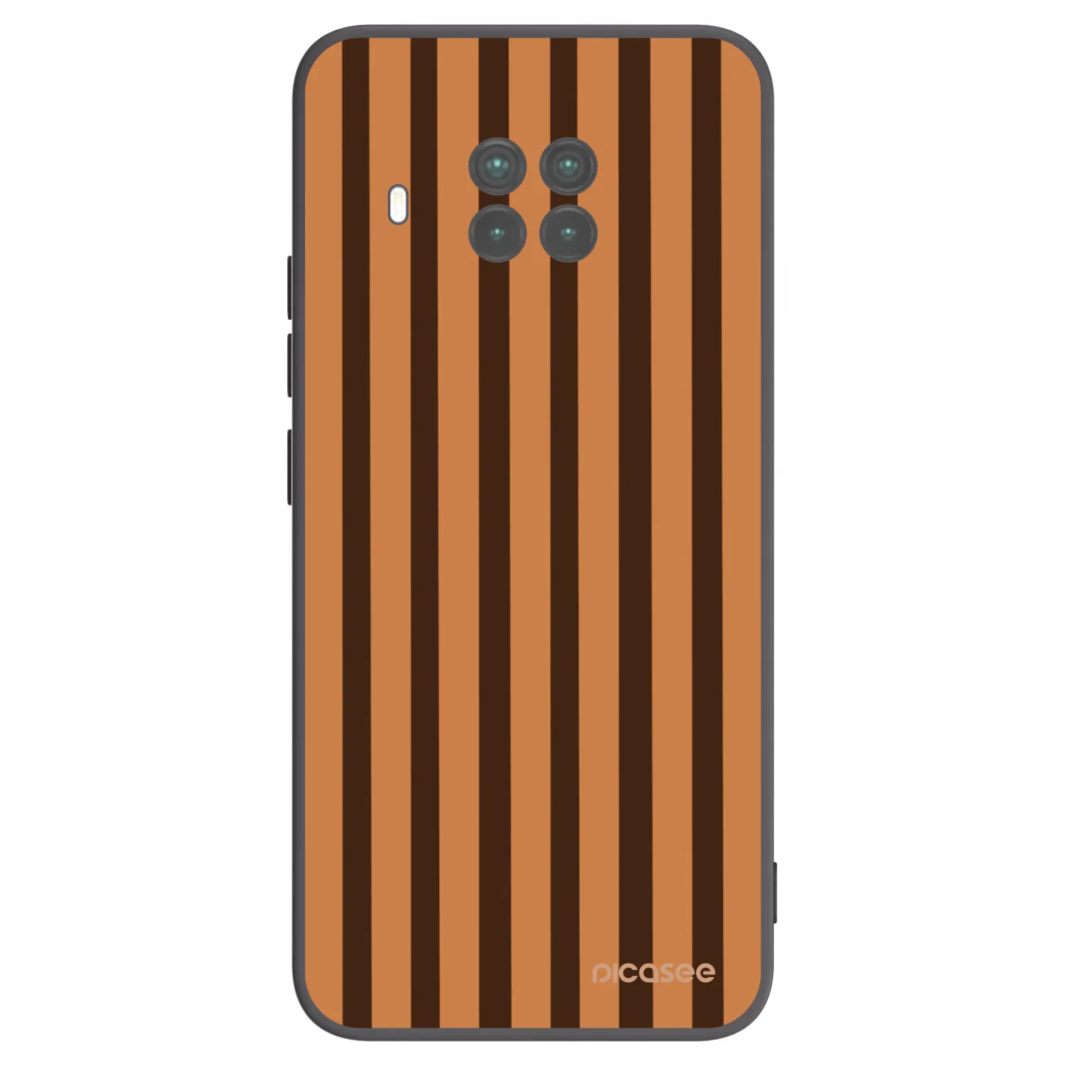 Picasee silikónový čierny obal pre Xiaomi Mi 10T Lite - Caramel lines