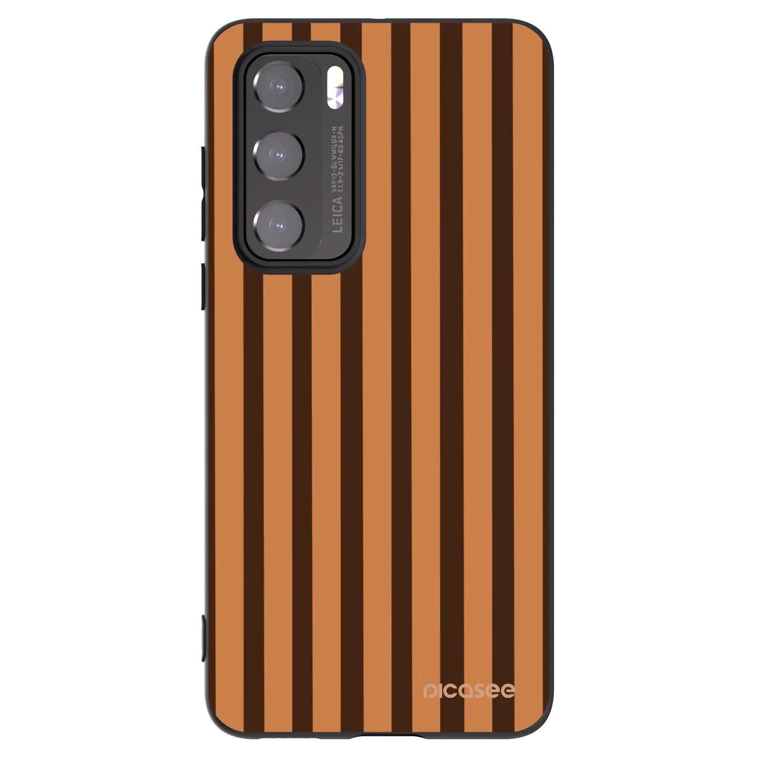 Picasee silikónový čierny obal pre Huawei P40 - Caramel lines