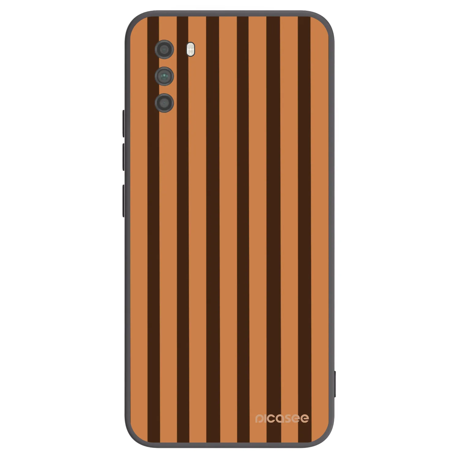 Picasee silikónový čierny obal pre Xiaomi Poco M3 - Caramel lines
