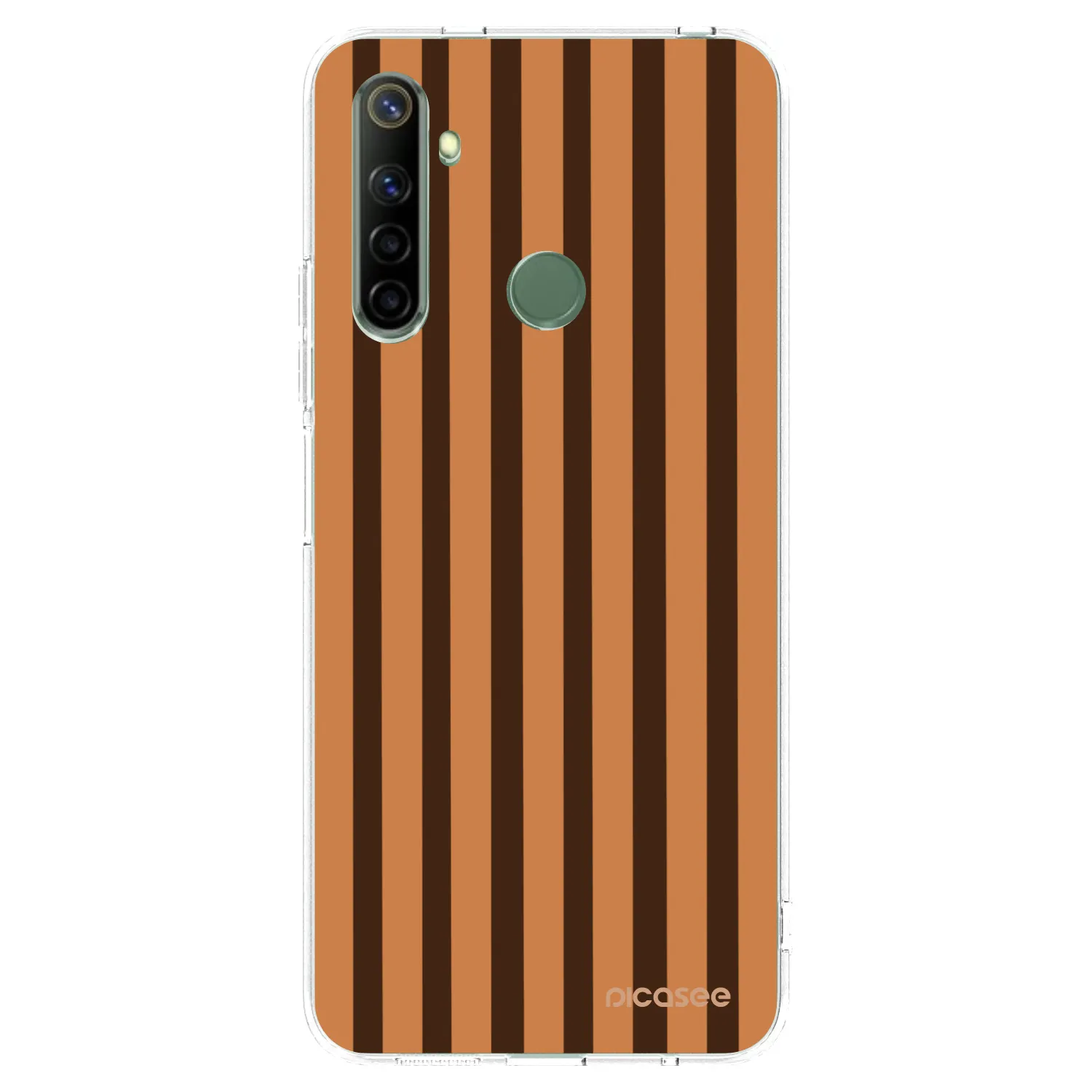 Picasee silikónový prehľadný obal pre Realme 6i - Caramel lines