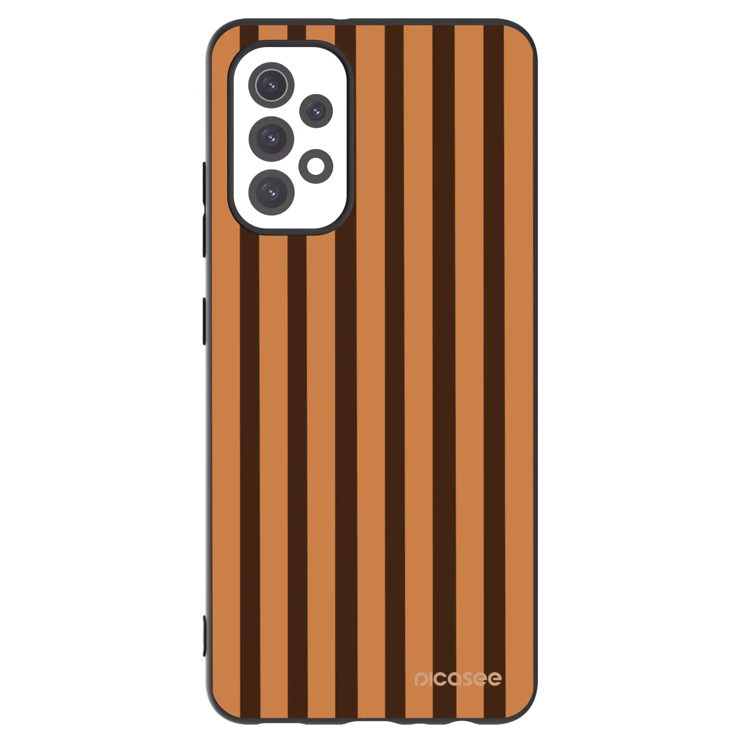 Picasee silikónový čierny obal pre Samsung Galaxy A32 5G A326B - Caramel lines