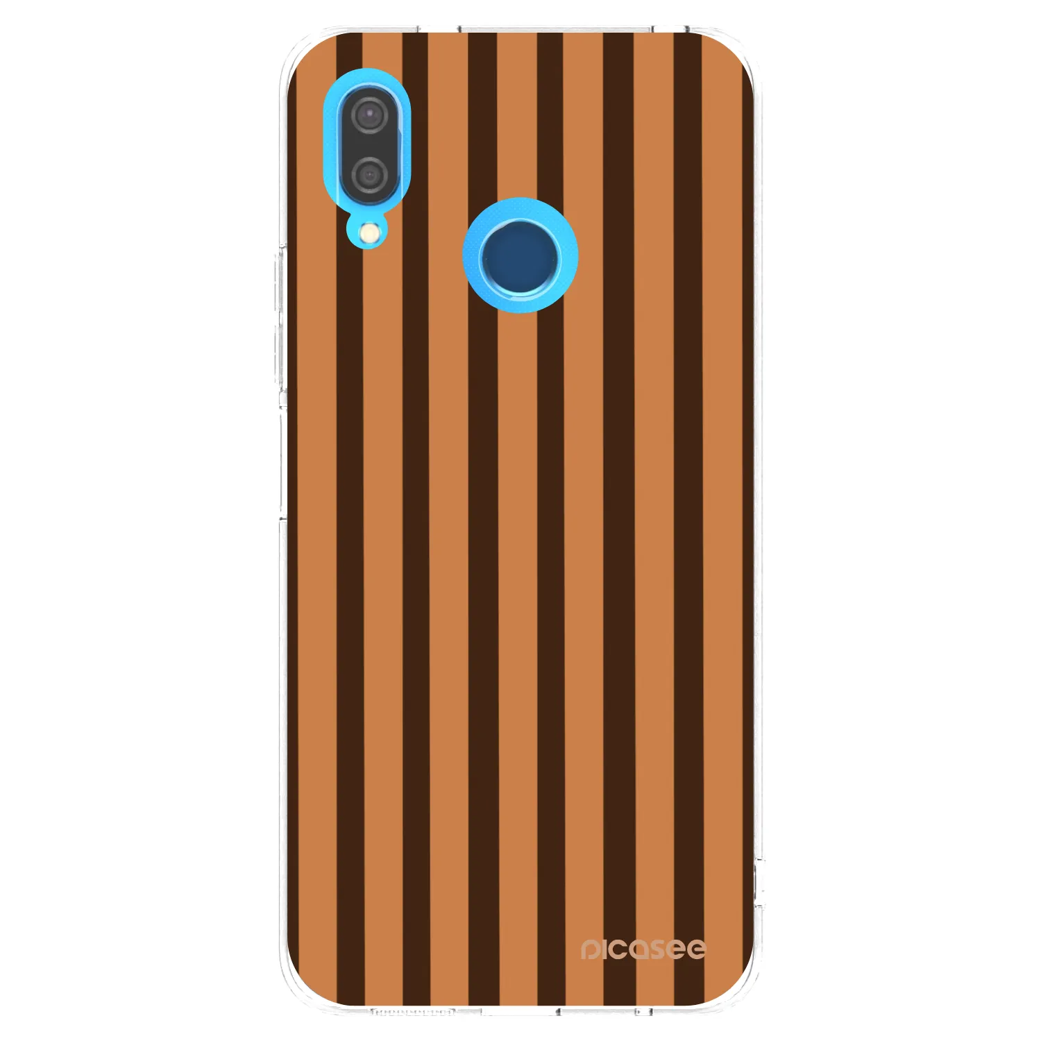 Picasee silikónový prehľadný obal pre Huawei P20 Lite - Caramel lines
