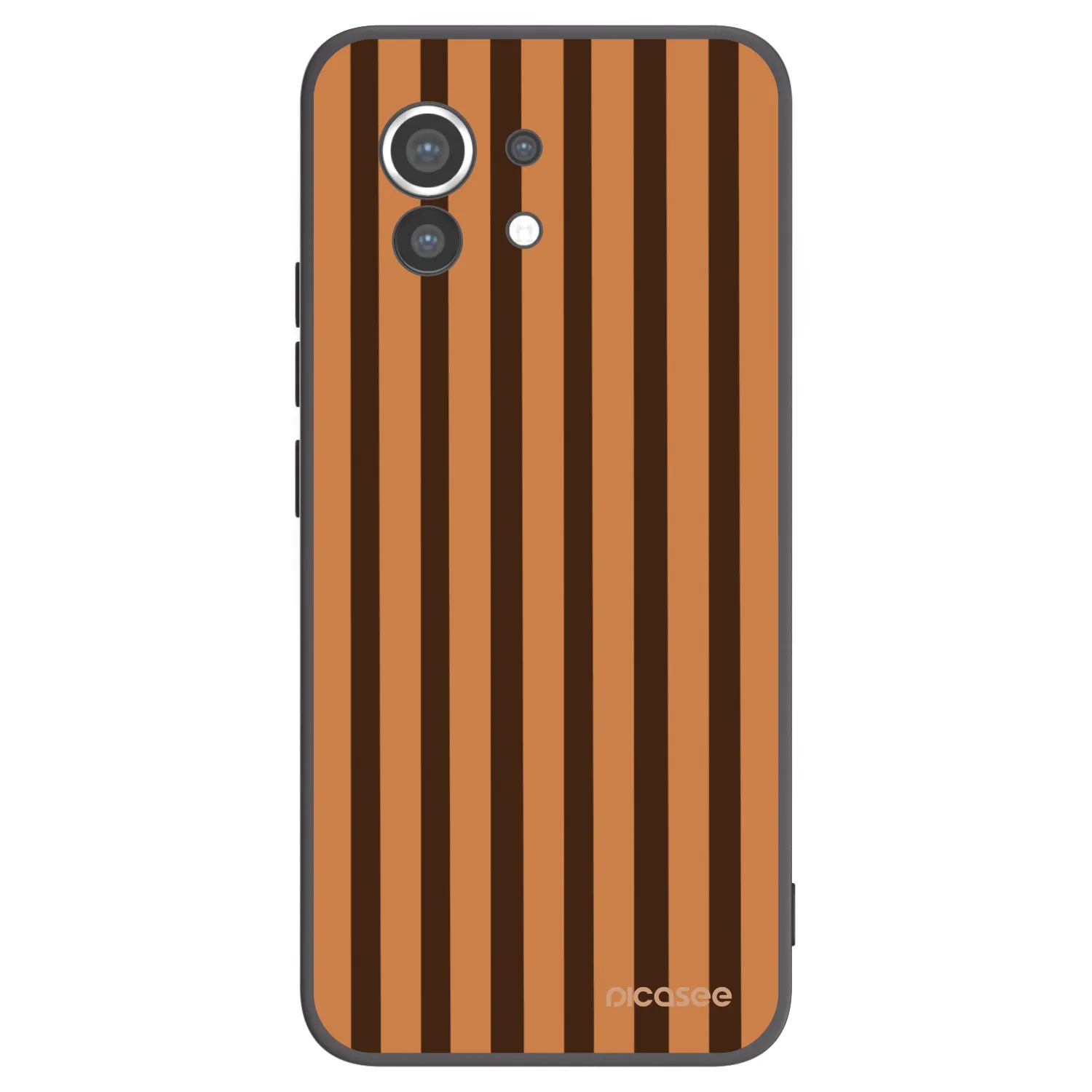 Picasee silikónový čierny obal pre Xiaomi Mi 11 - Caramel lines