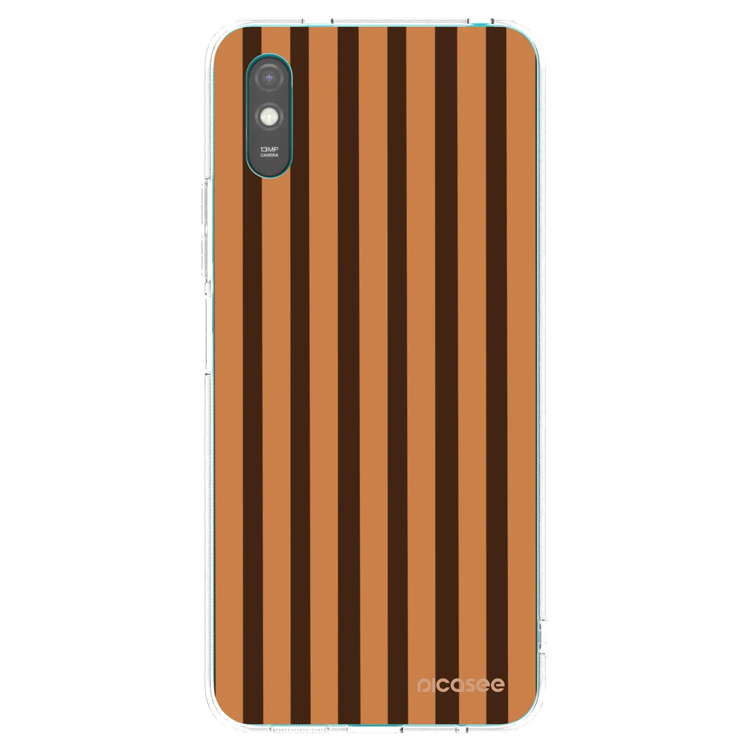 Picasee silikónový prehľadný obal pre Xiaomi Redmi 9AT - Caramel lines