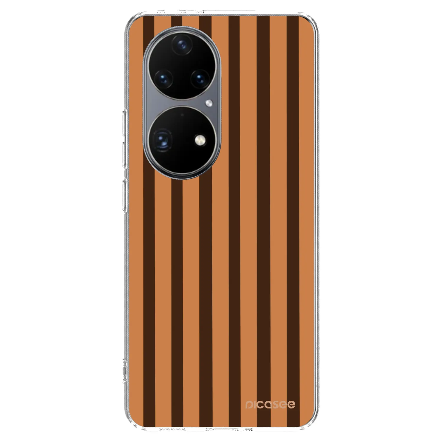 Picasee silikónový prehľadný obal pre Huawei P50 - Caramel lines