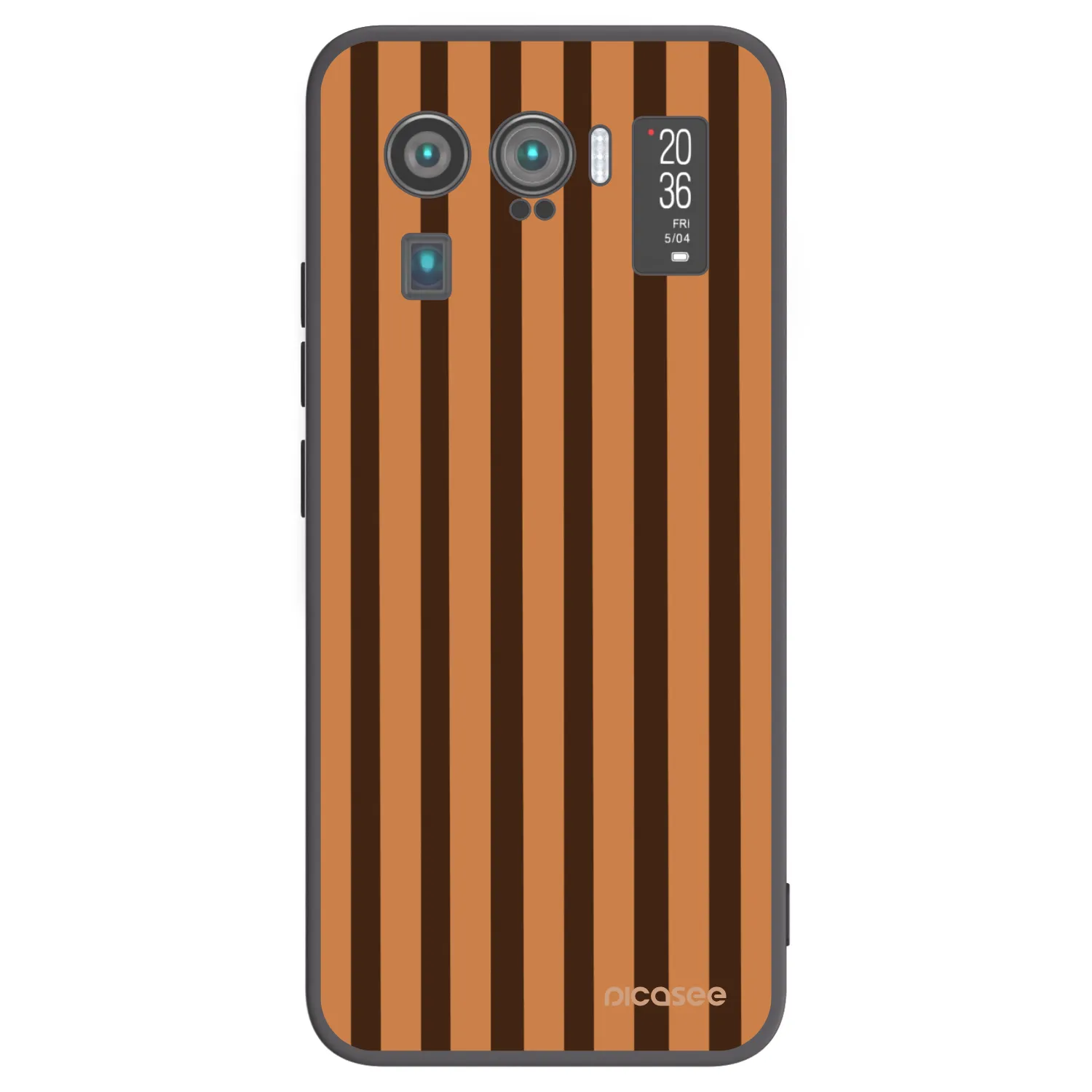 Picasee silikónový čierny obal pre Xiaomi Mi 11 Ultra - Caramel lines