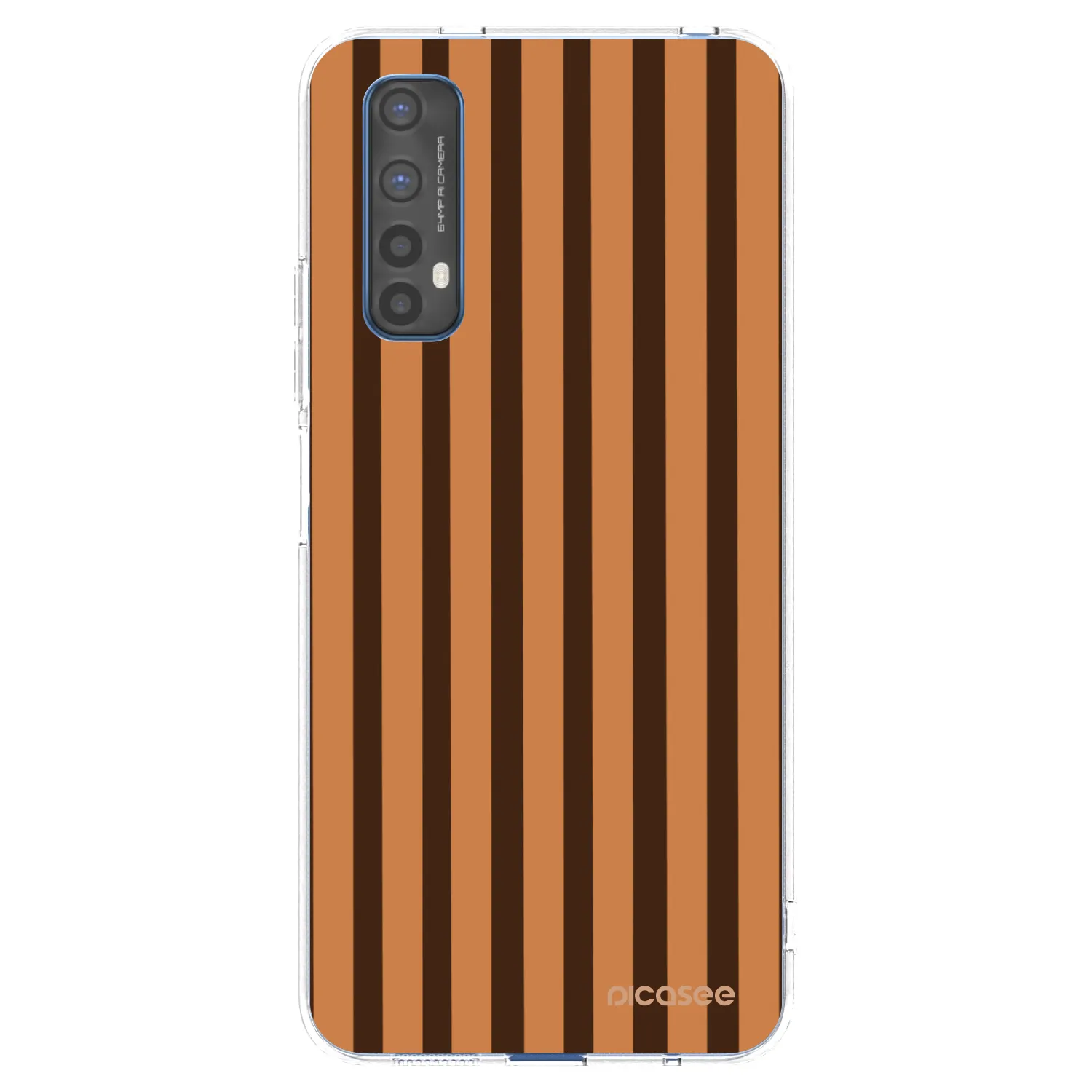 Picasee silikónový prehľadný obal pre Realme 7 - Caramel lines