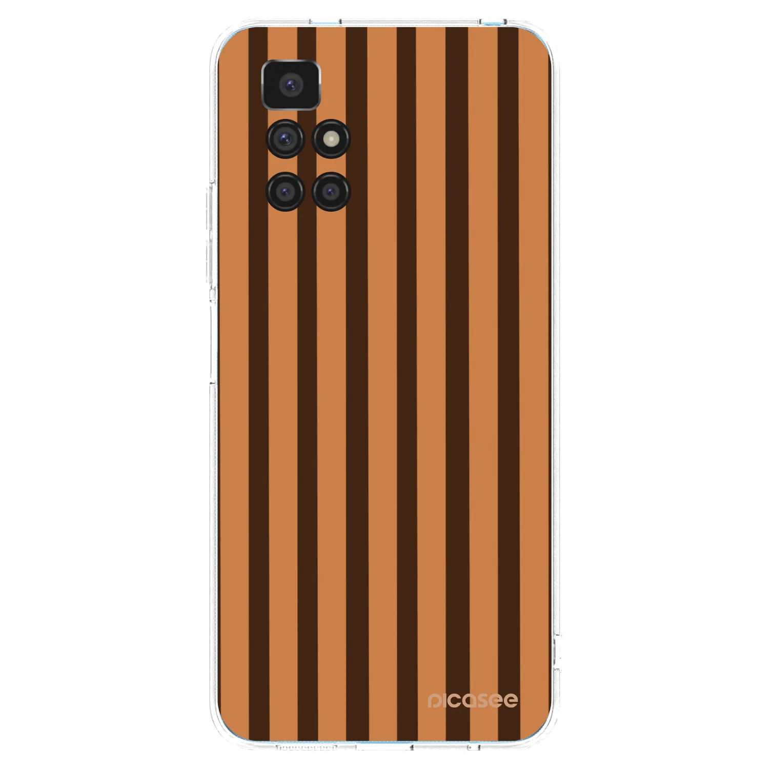Picasee silikónový prehľadný obal pre Xiaomi Redmi 10 - Caramel lines
