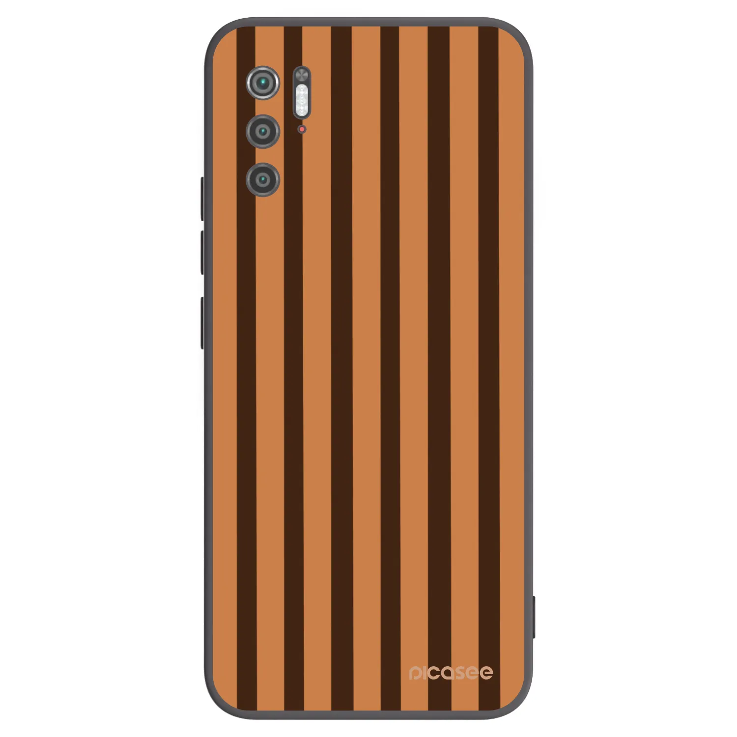 Picasee silikónový čierny obal pre Xiaomi Poco M3 Pro 5G - Caramel lines