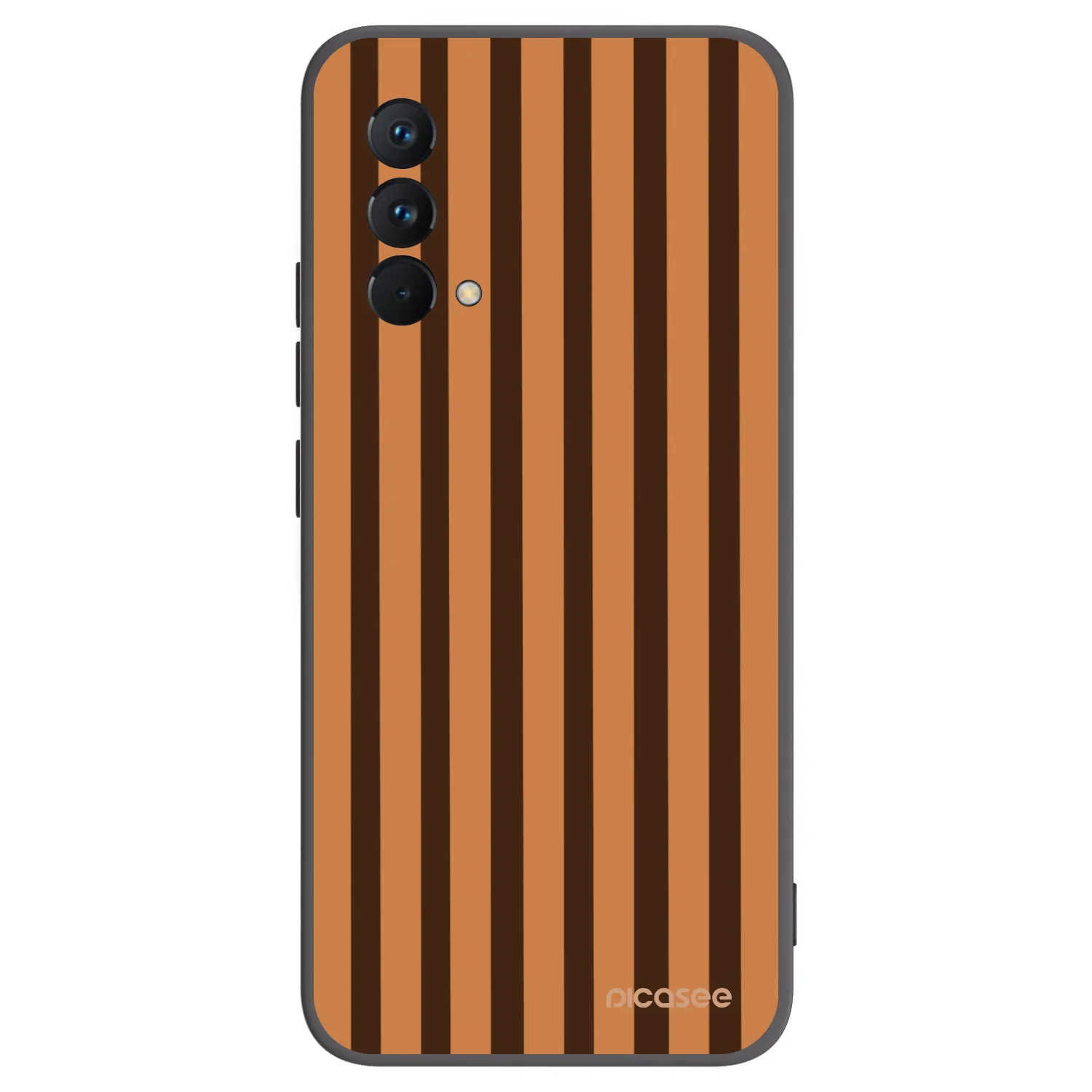 Picasee silikónový čierny obal pre Realme GT Master Edition 5G - Caramel lines