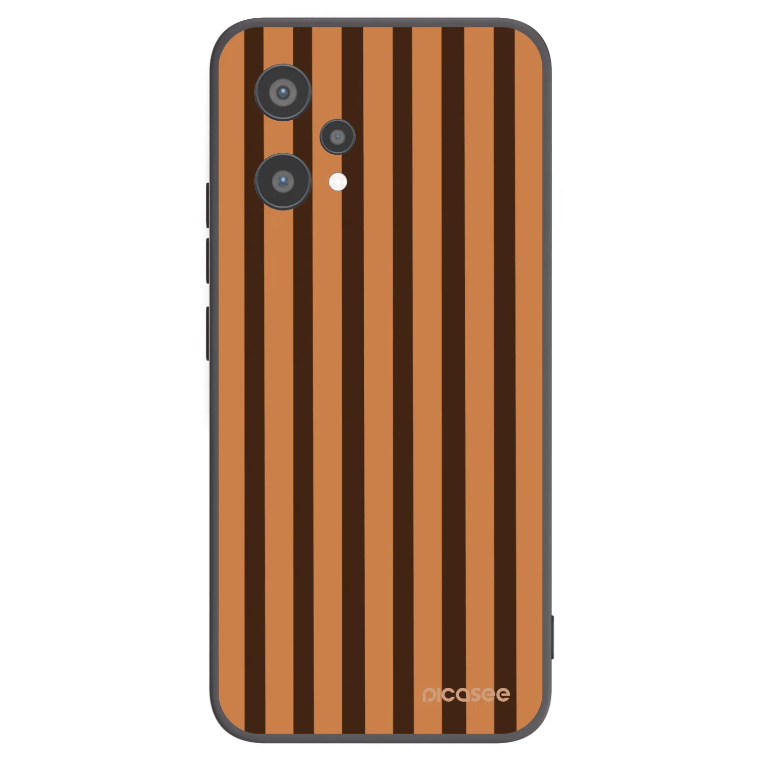 Picasee silikónový čierny obal pre Realme 9 Pro 5G - Caramel lines