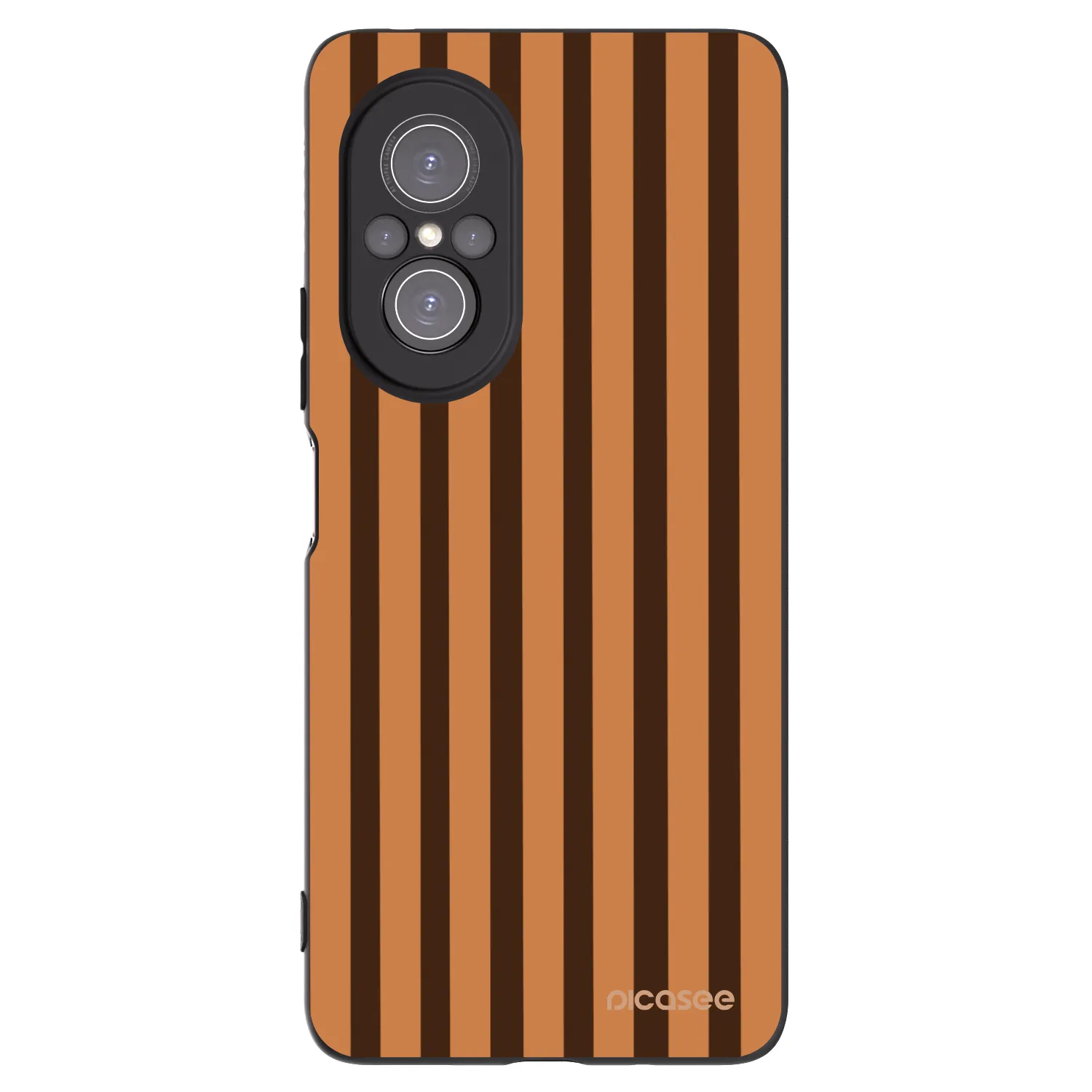 Picasee silikónový čierny obal pre Huawei Nova 9 SE - Caramel lines