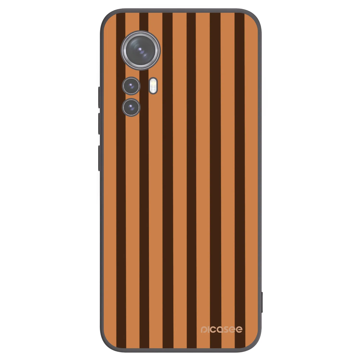 Picasee silikónový čierny obal pre Xiaomi 12 - Caramel lines