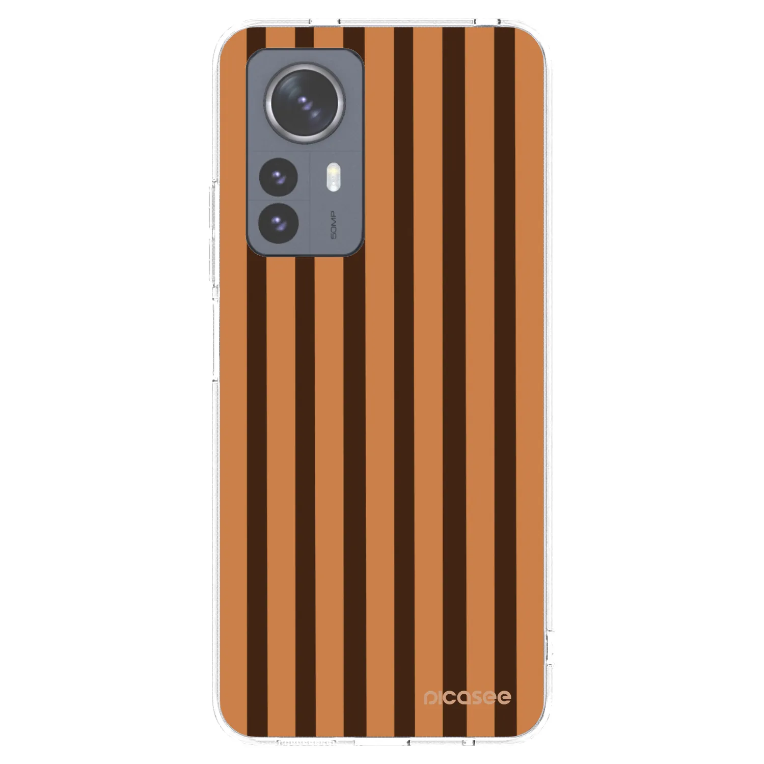 Picasee silikónový prehľadný obal pre Xiaomi 12 Pro - Caramel lines