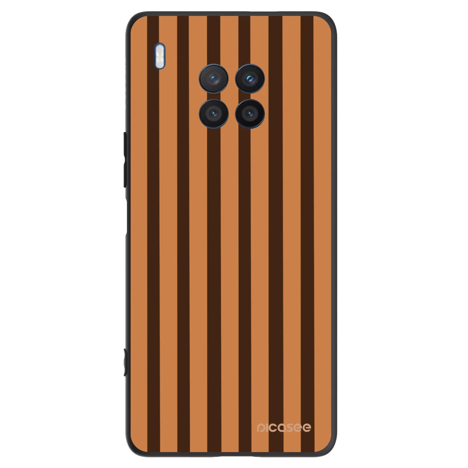 Picasee silikónový čierny obal pre Honor 50 Lite - Caramel lines