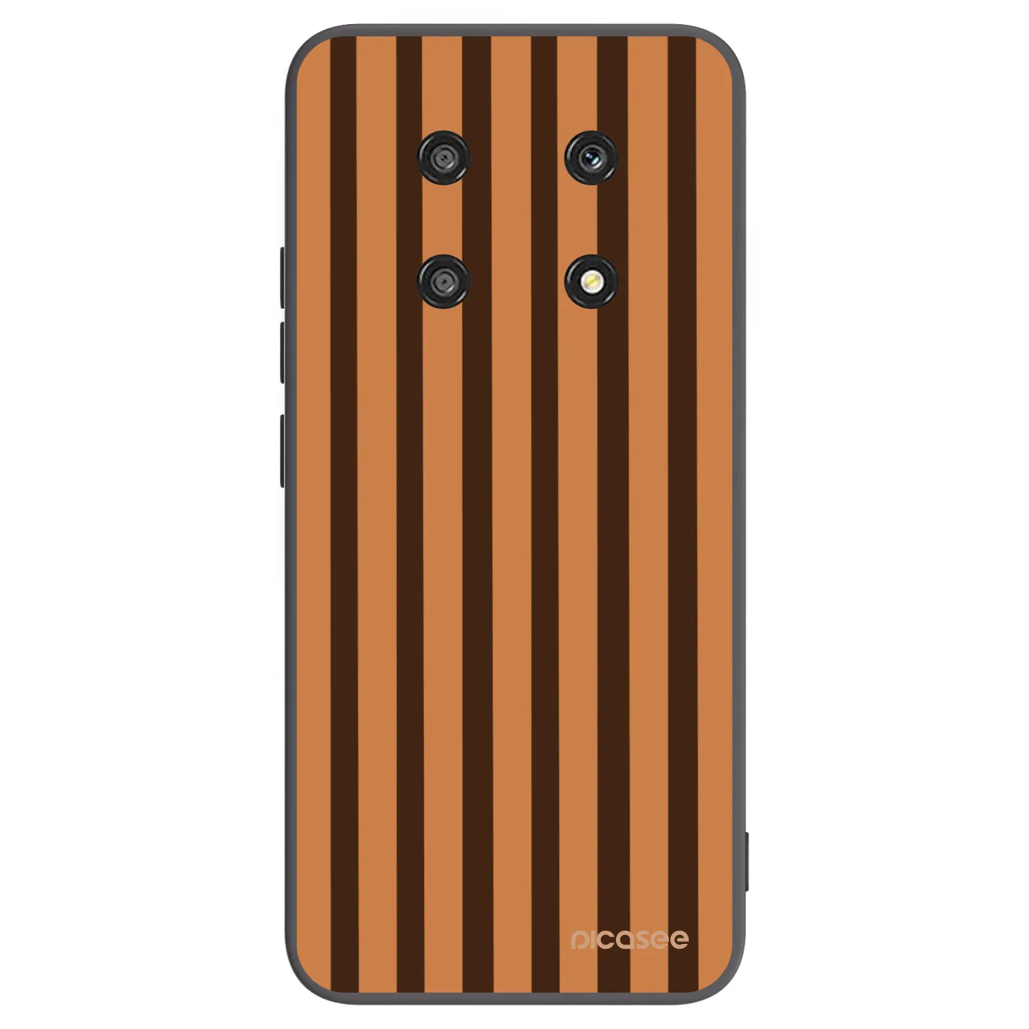 Picasee silikónový čierny obal pre Honor Magic4 Lite 5G - Caramel lines