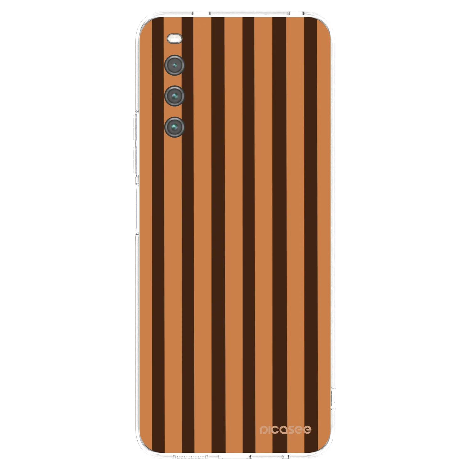 Picasee silikónový prehľadný obal pre Sony Xperia 10 IV 5G - Caramel lines