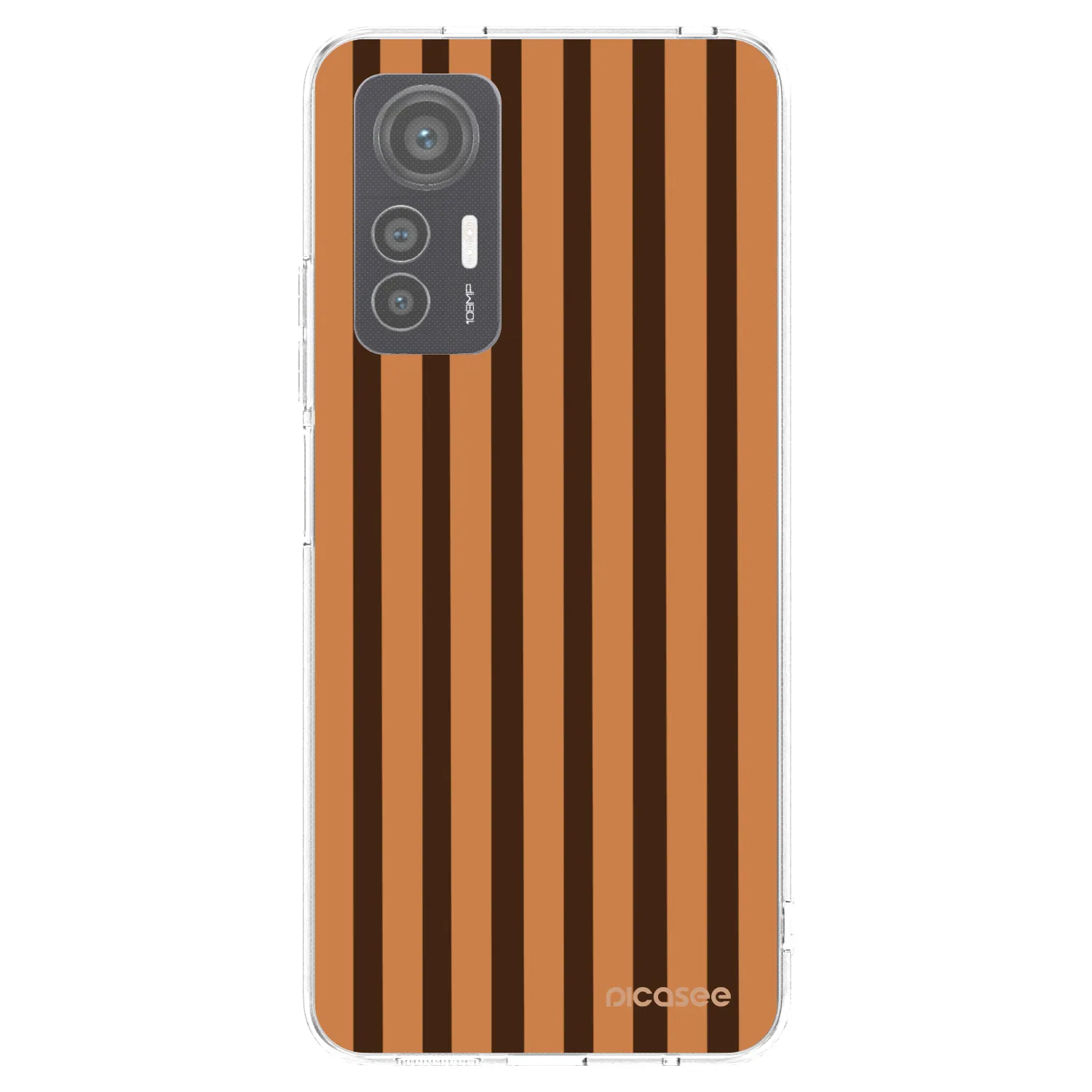 Picasee silikónový prehľadný obal pre Xiaomi 12 Lite - Caramel lines