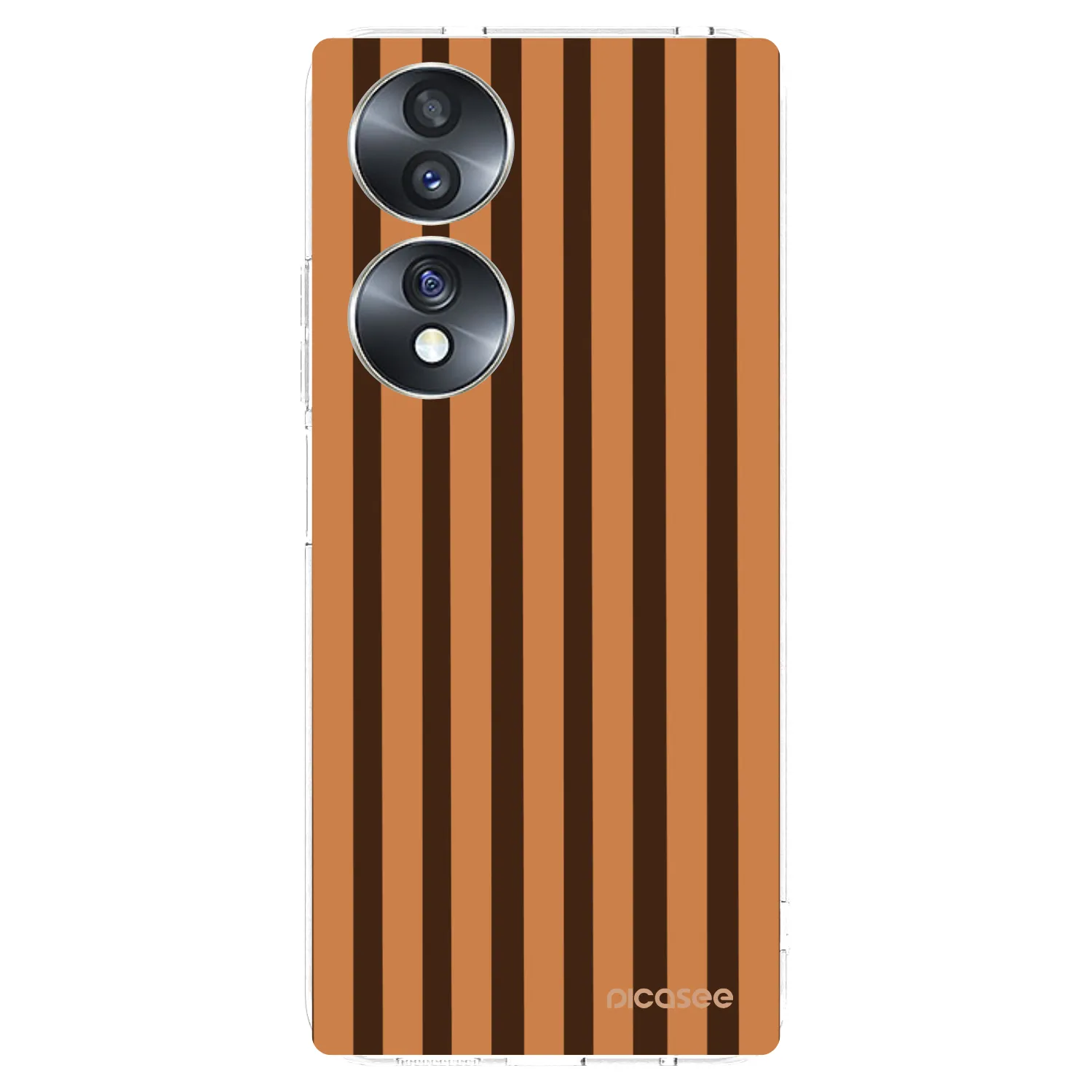 Picasee silikónový prehľadný obal pre Honor 70 - Caramel lines