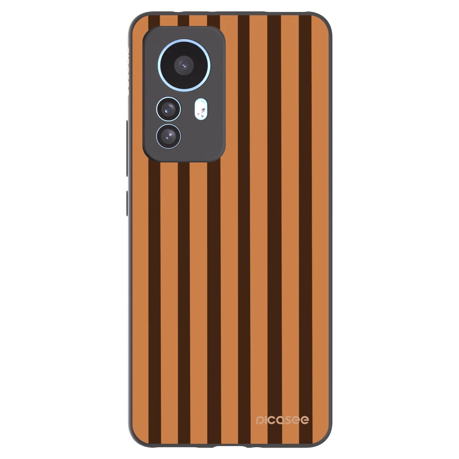 Picasee silikónový čierny obal pre Xiaomi 12T - Caramel lines