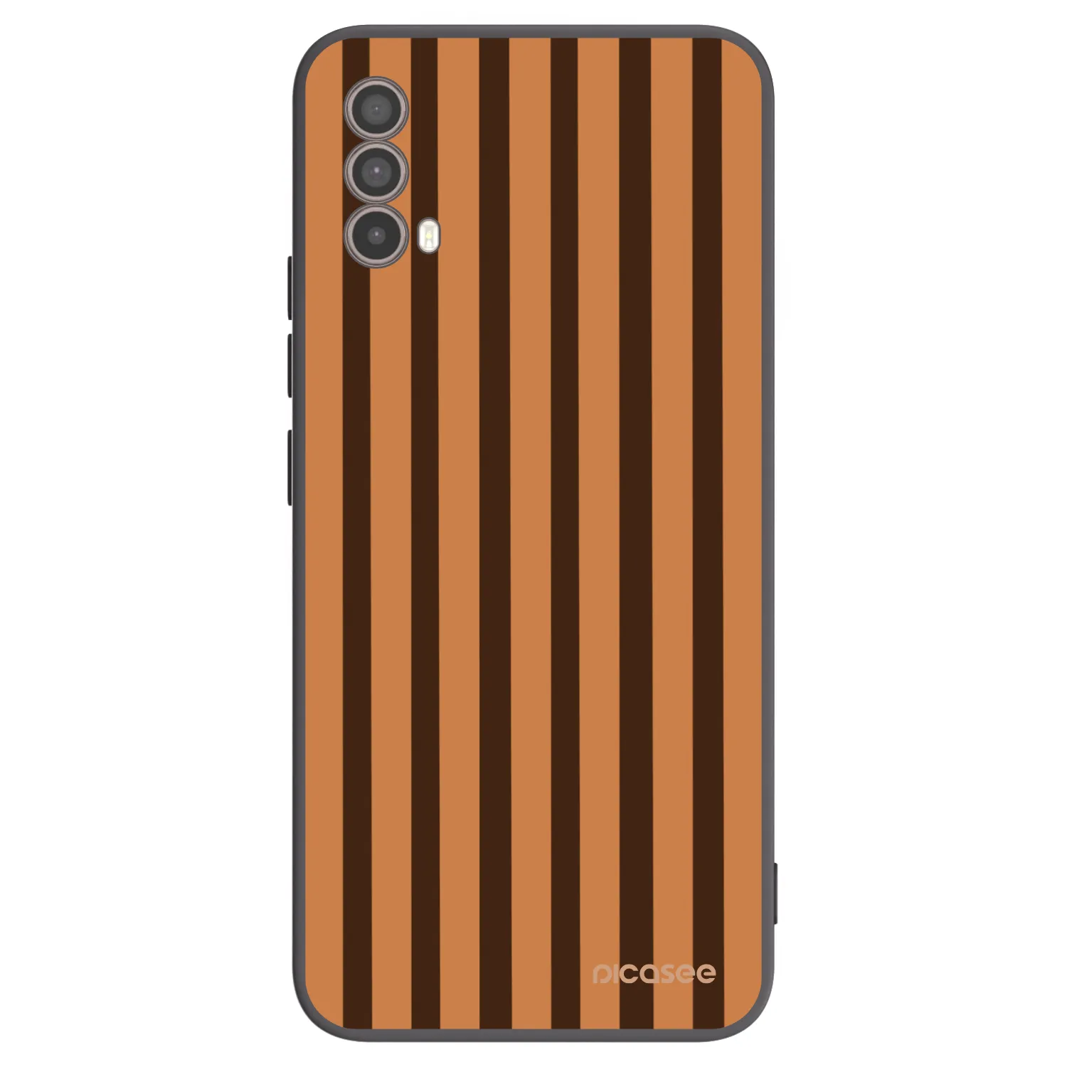 Picasee silikónový čierny obal pre Motorola Moto E40 - Caramel lines
