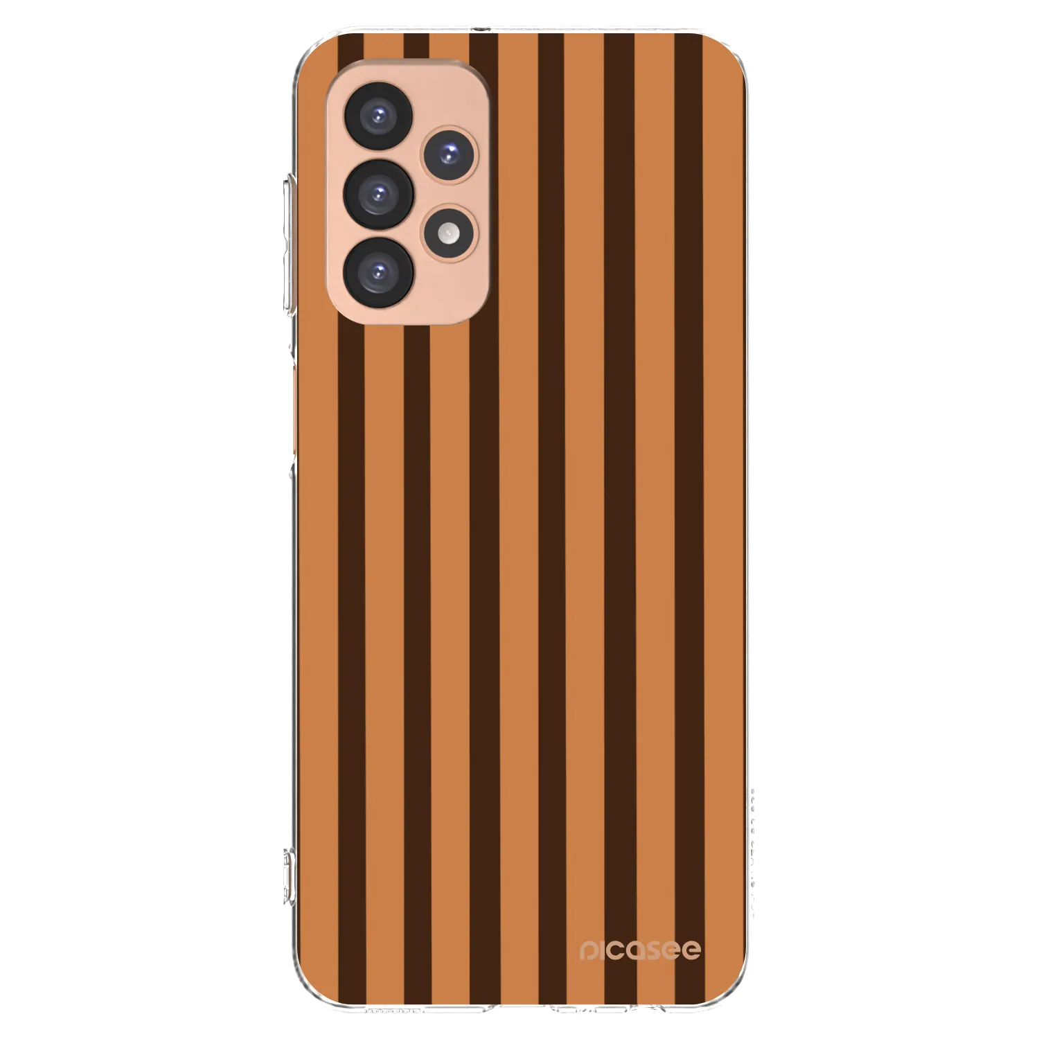 Picasee silikónový prehľadný obal pre Samsung Galaxy A23 A236B 5G - Caramel lines