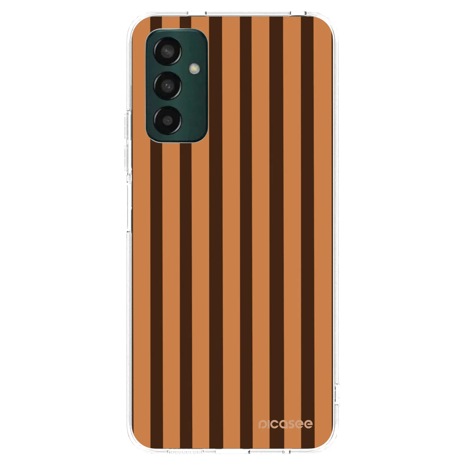 Picasee silikónový prehľadný obal pre Samsung Galaxy M23 5G - Caramel lines
