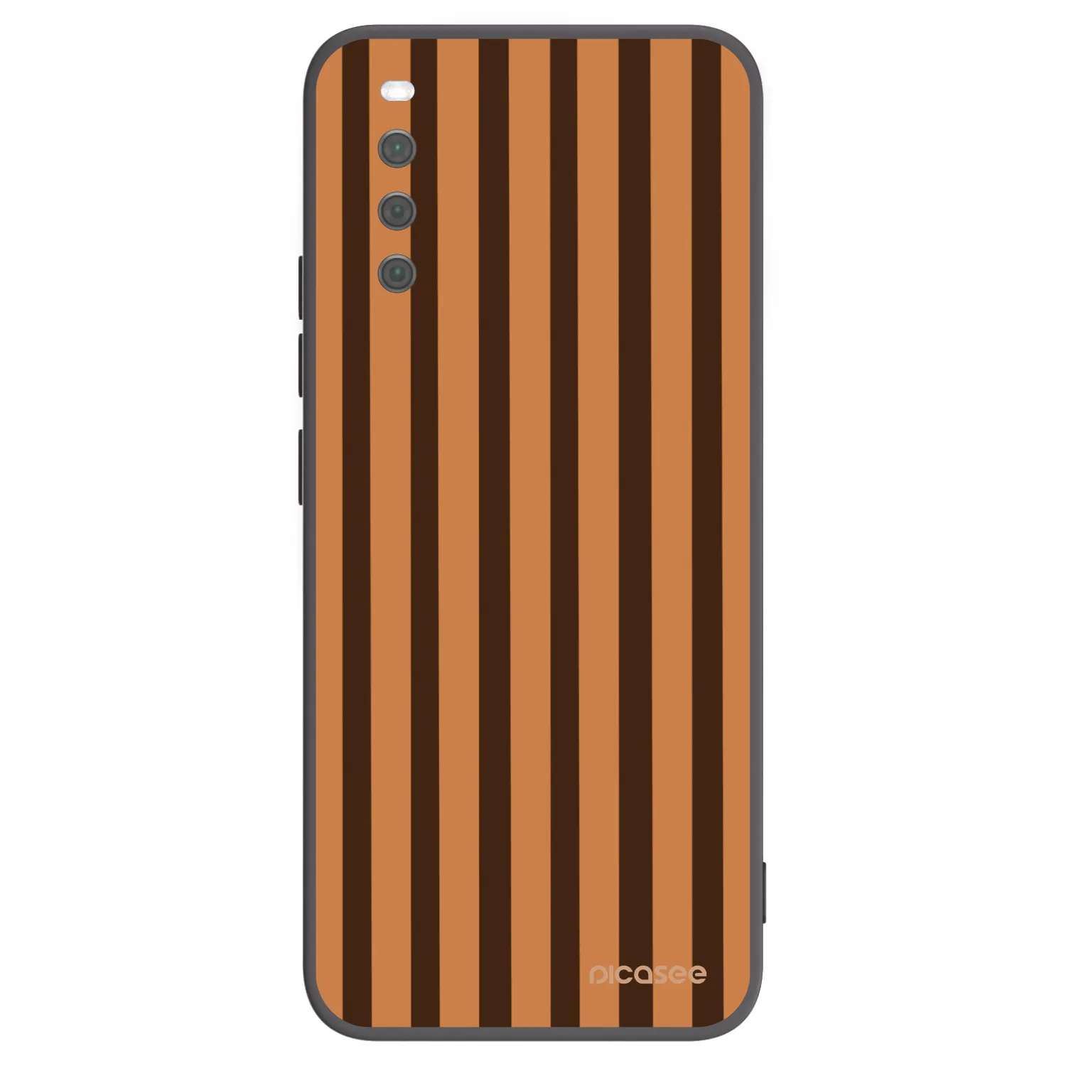Picasee silikónový čierny obal pre Sony Xperia 10 III - Caramel lines