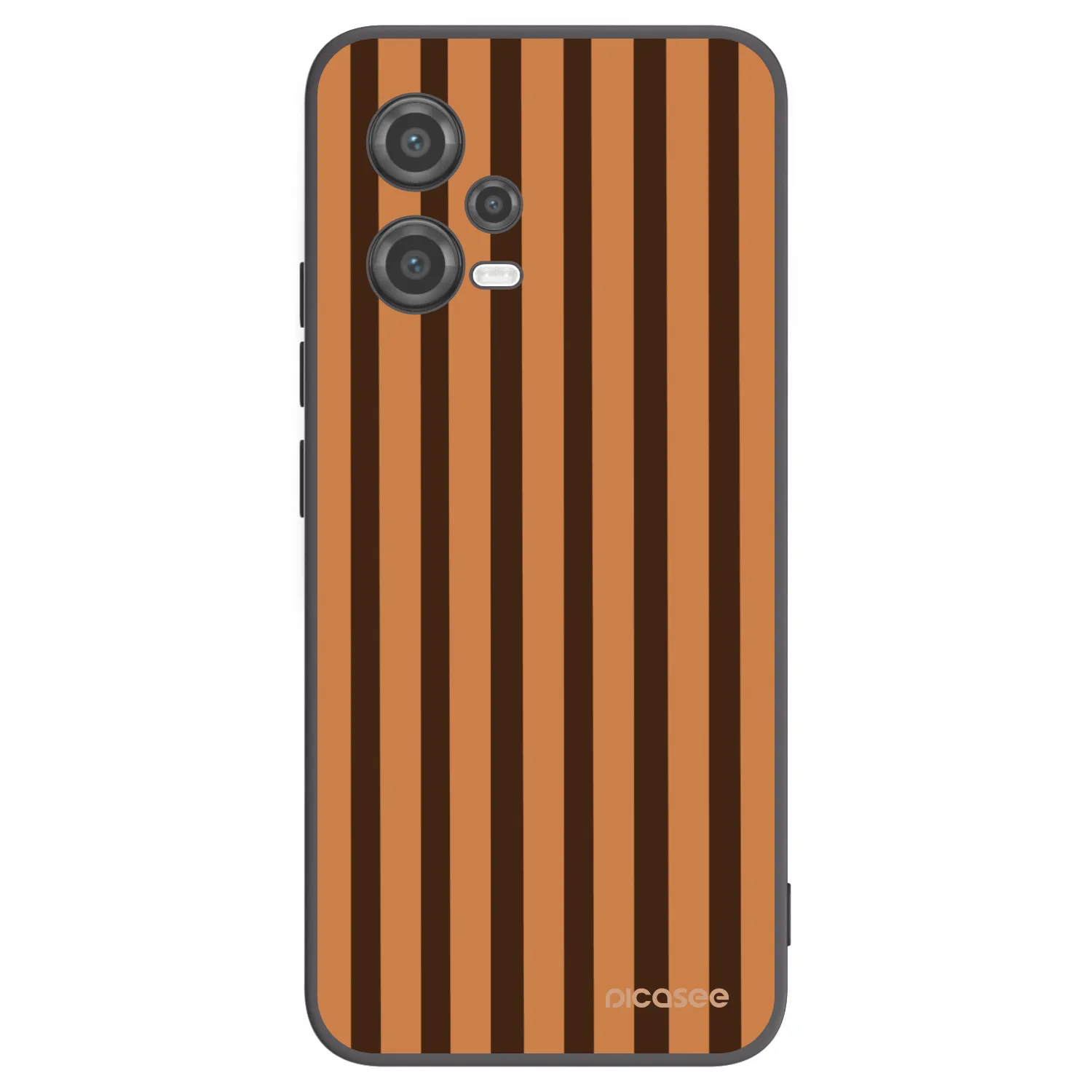 Picasee silikónový čierny obal pre Xiaomi Poco X5 - Caramel lines