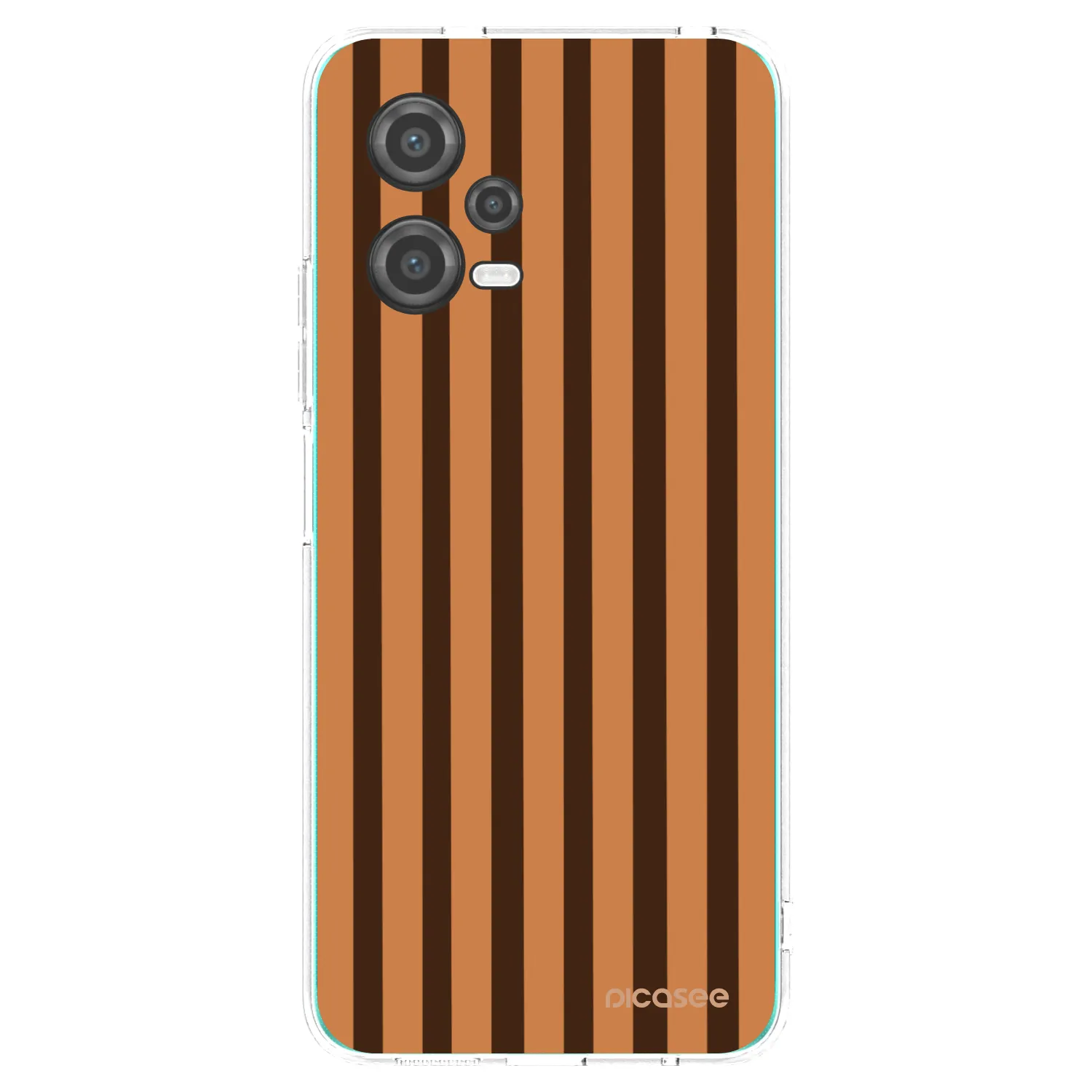 Picasee silikónový prehľadný obal pre Xiaomi Poco X5 - Caramel lines