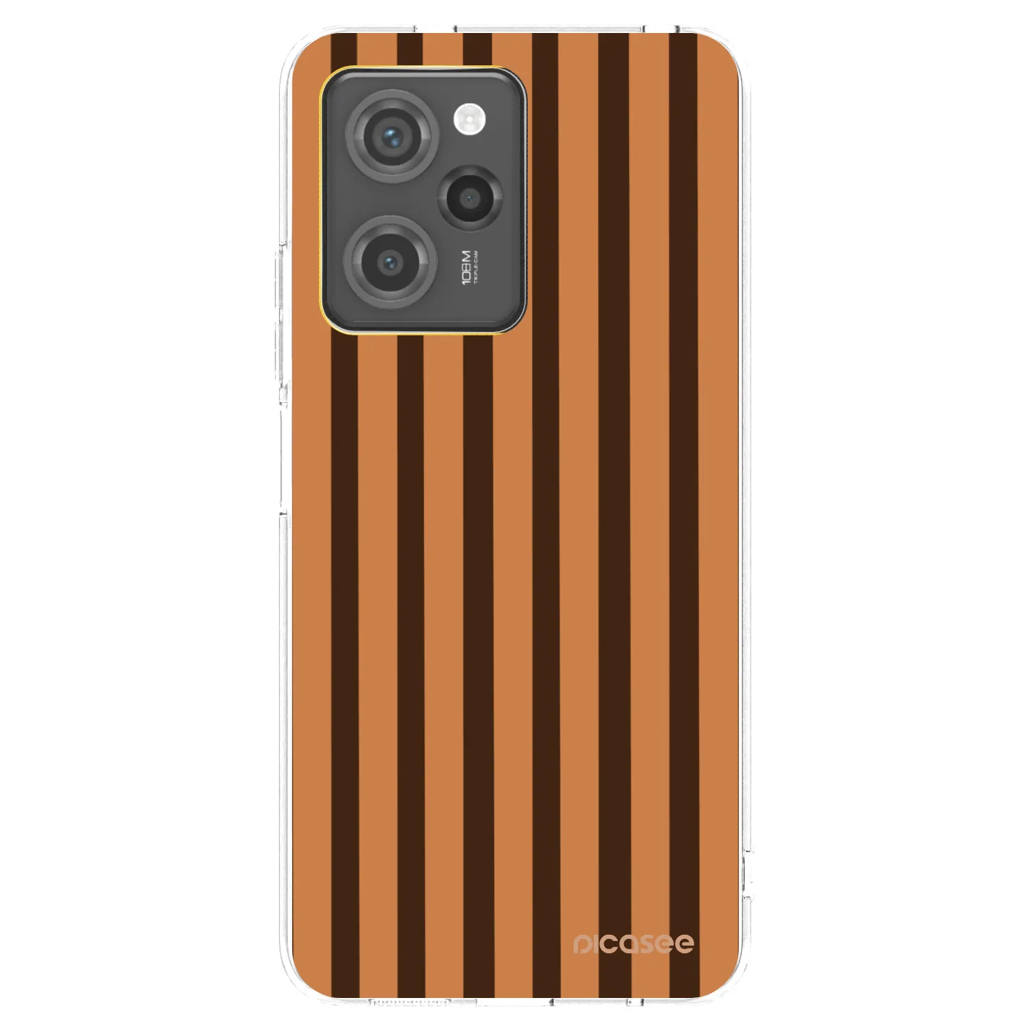 Picasee silikónový čierny obal pre Xiaomi Poco X5 Pro - Caramel lines