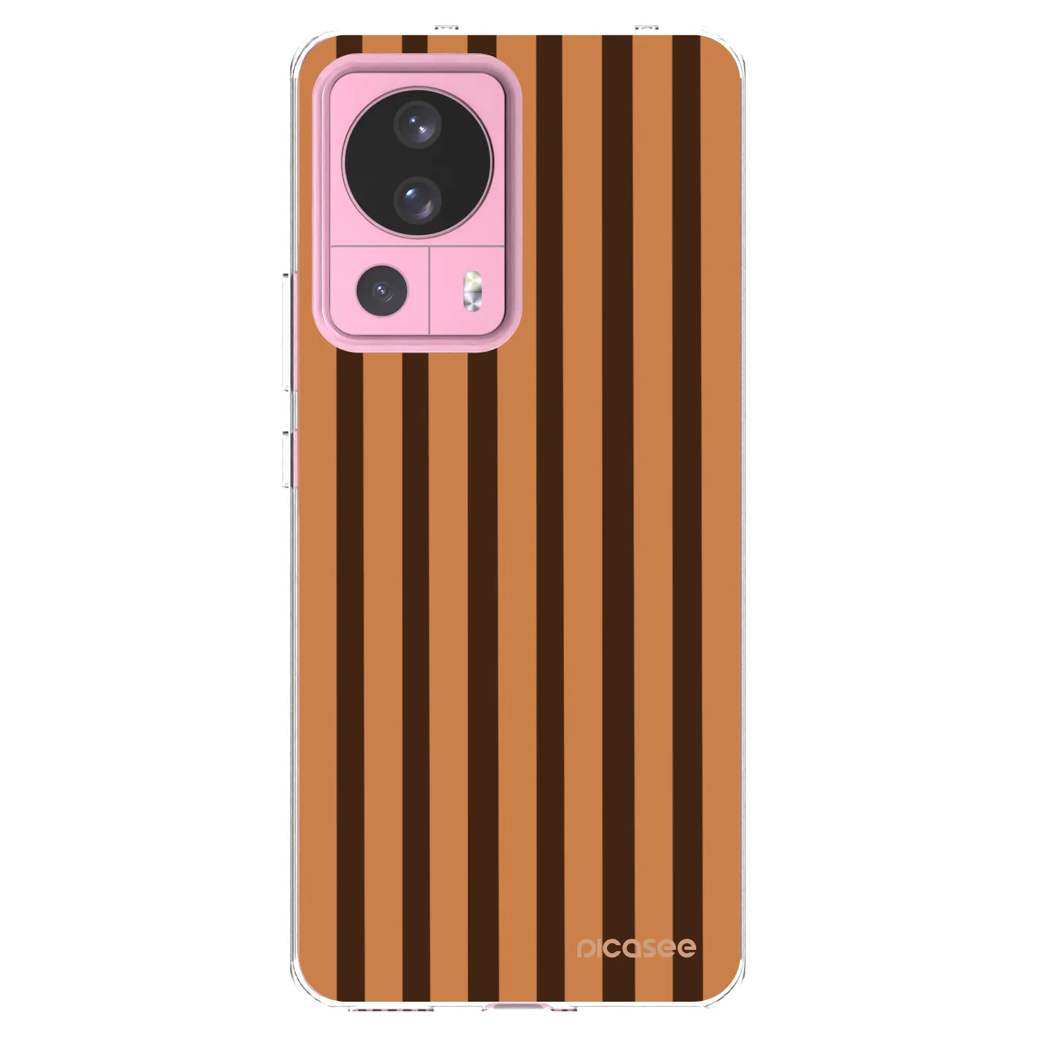 Picasee silikónový prehľadný obal pre Xiaomi 13 Lite - Caramel lines