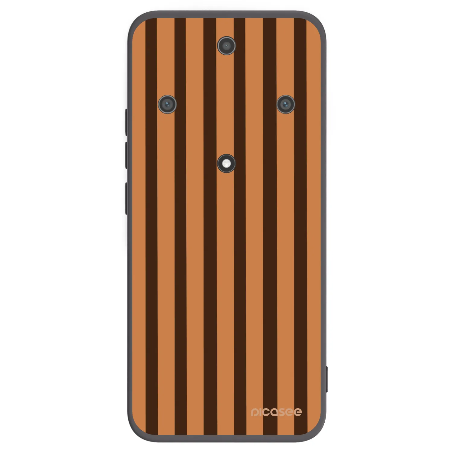 Picasee silikónový čierny obal pre Honor Magic5 Lite 5G - Caramel lines
