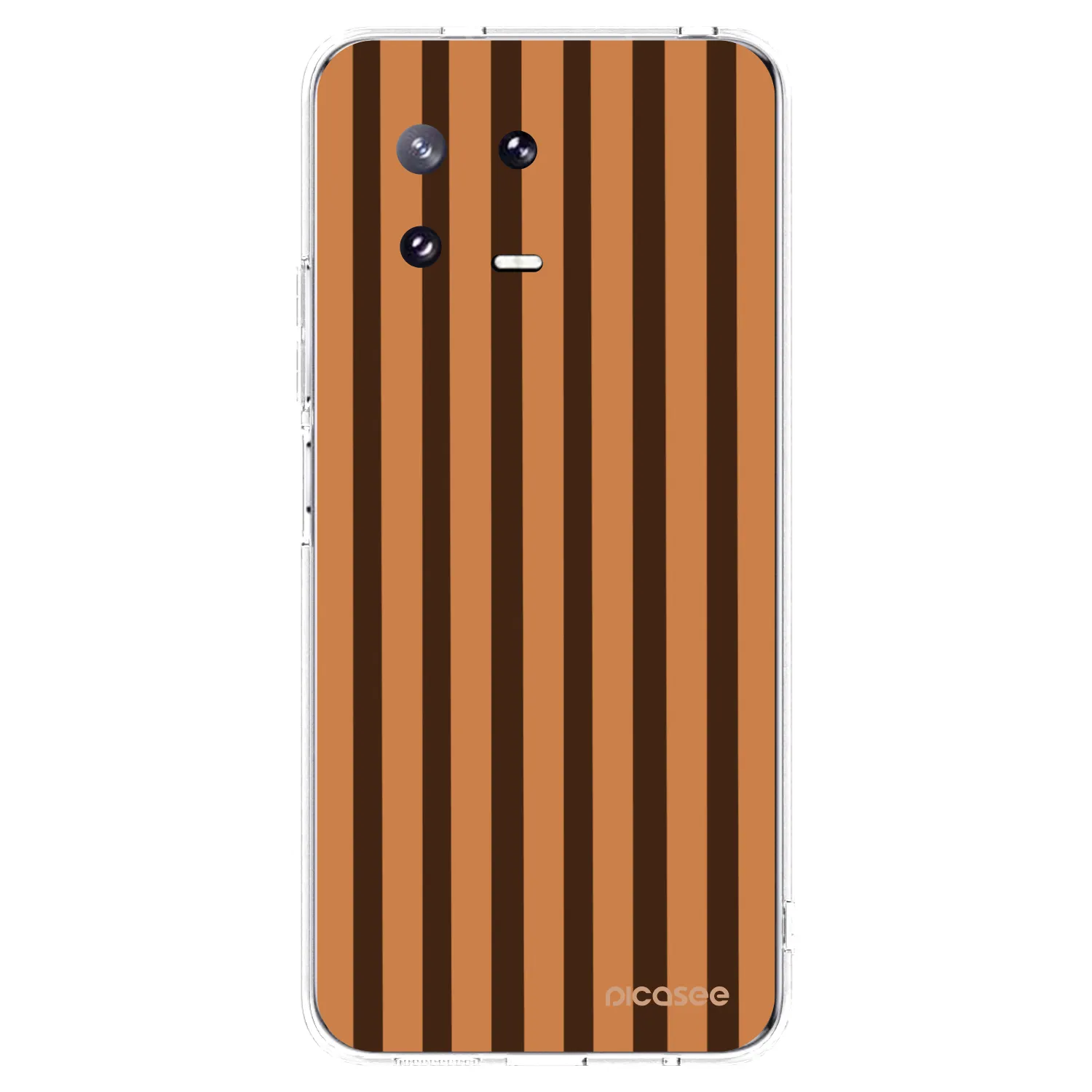 Picasee silikónový prehľadný obal pre Xiaomi 13 Pro - Caramel lines