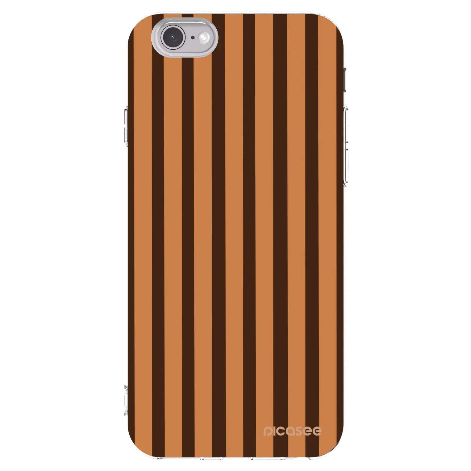 Picasee silikónový prehľadný obal pre Apple iPhone 6/6S - Caramel lines