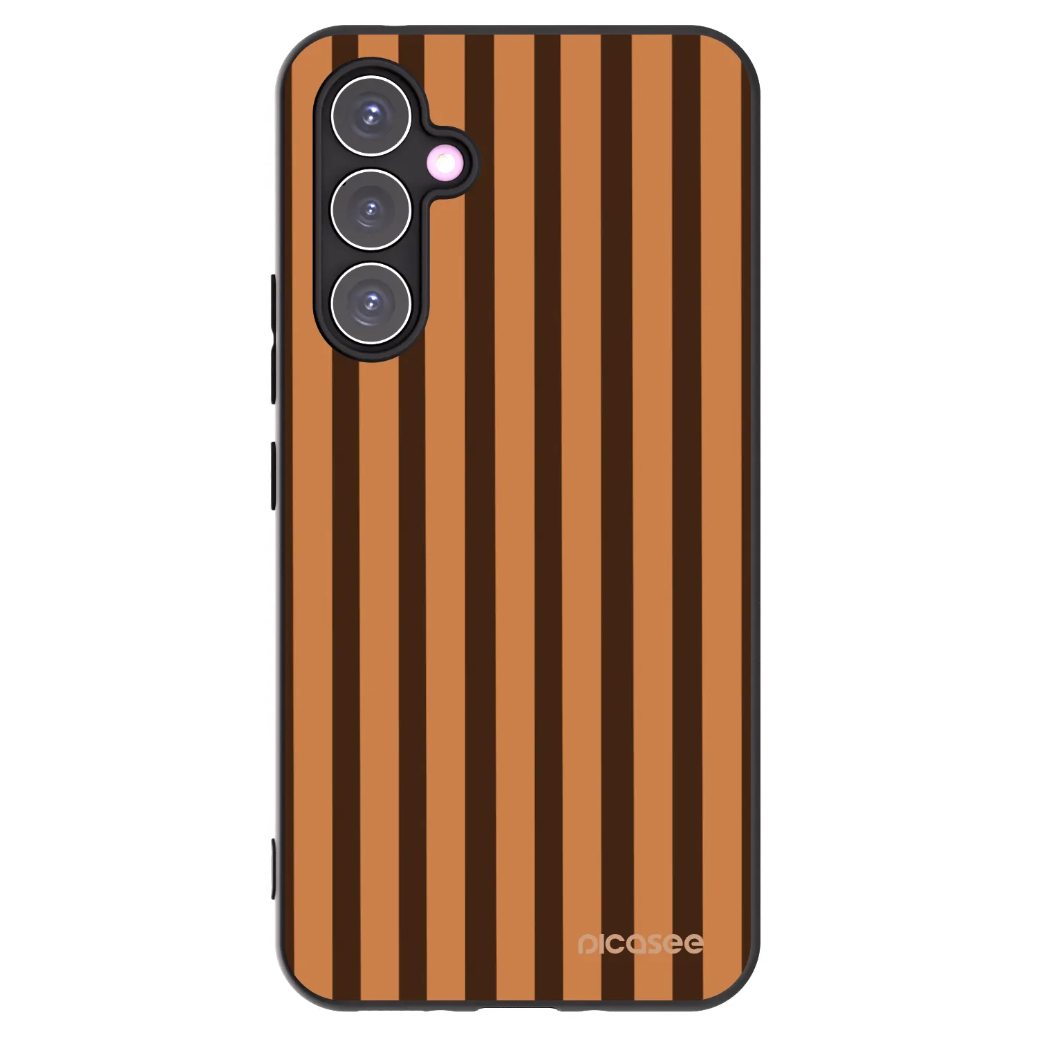 Picasee silikónový čierny obal pre Samsung Galaxy A54 5G A546B - Caramel lines
