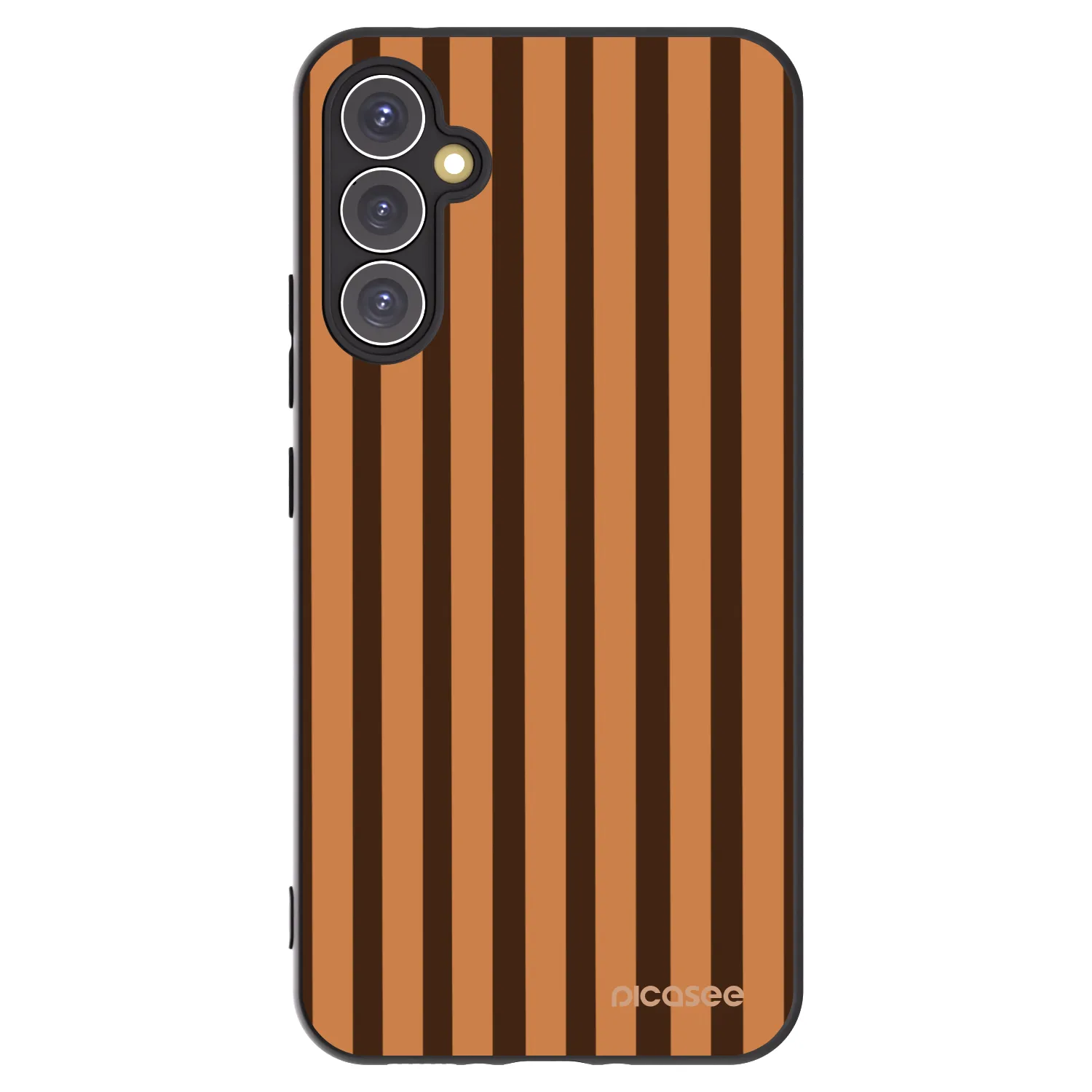 Picasee silikónový čierny obal pre Samsung Galaxy A34 5G A346B - Caramel lines