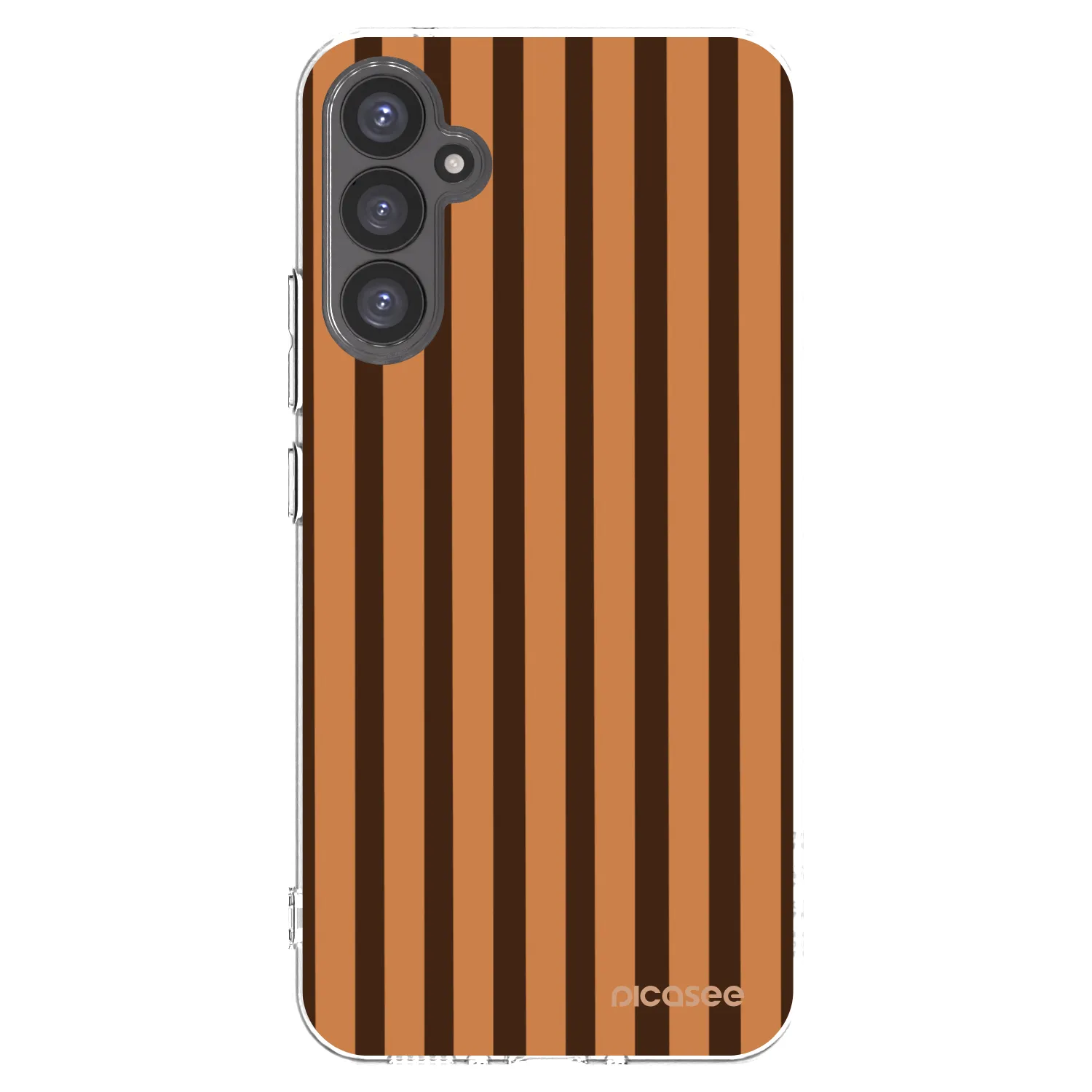 Picasee silikónový prehľadný obal pre Samsung Galaxy A34 5G A346B - Caramel lines