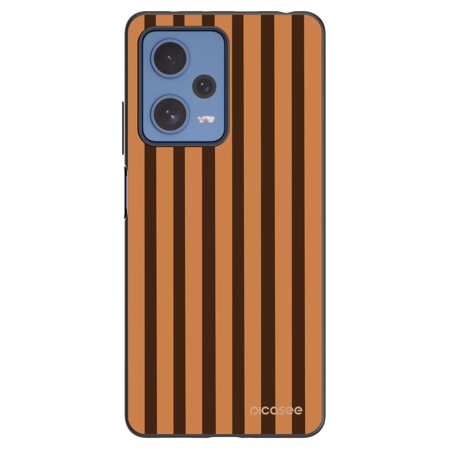Picasee silikónový čierny obal pre Xiaomi Redmi Note 12 Pro 5G - Caramel lines