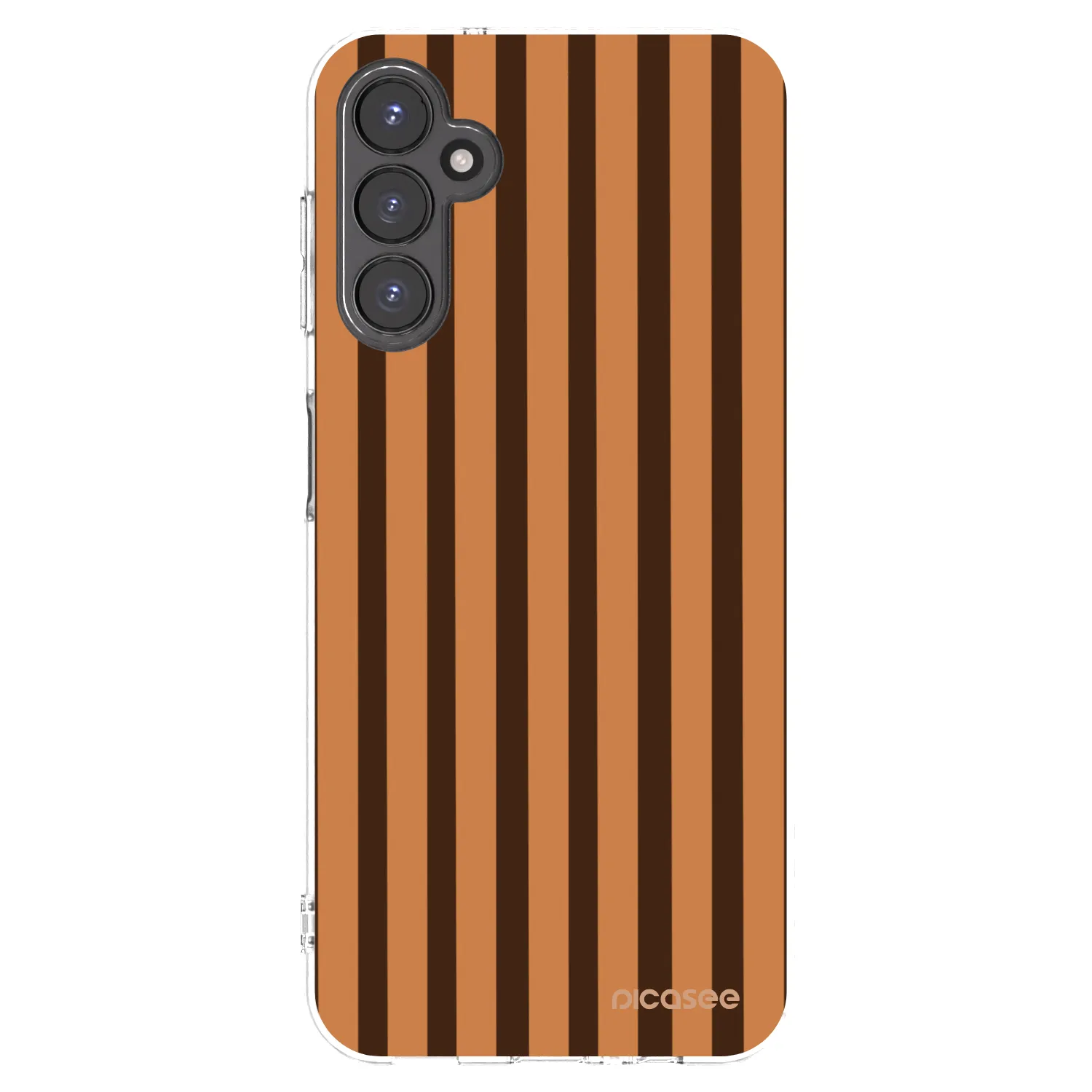 Picasee silikónový prehľadný obal pre Samsung Galaxy A14 4G A145R - Caramel lines