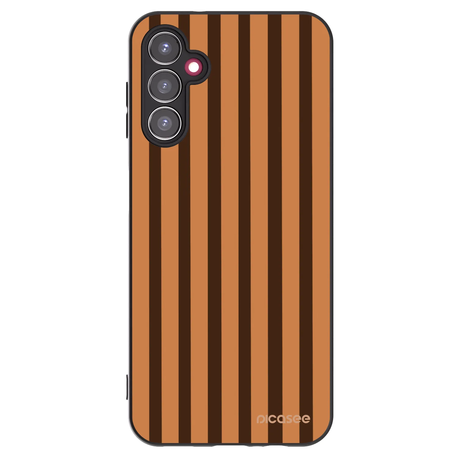 Picasee silikónový čierny obal pre Samsung Galaxy A14 5G A146P - Caramel lines