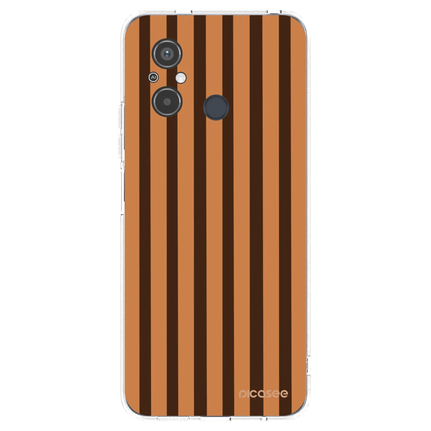 Picasee silikónový prehľadný obal pre Xiaomi Redmi 12C - Caramel lines