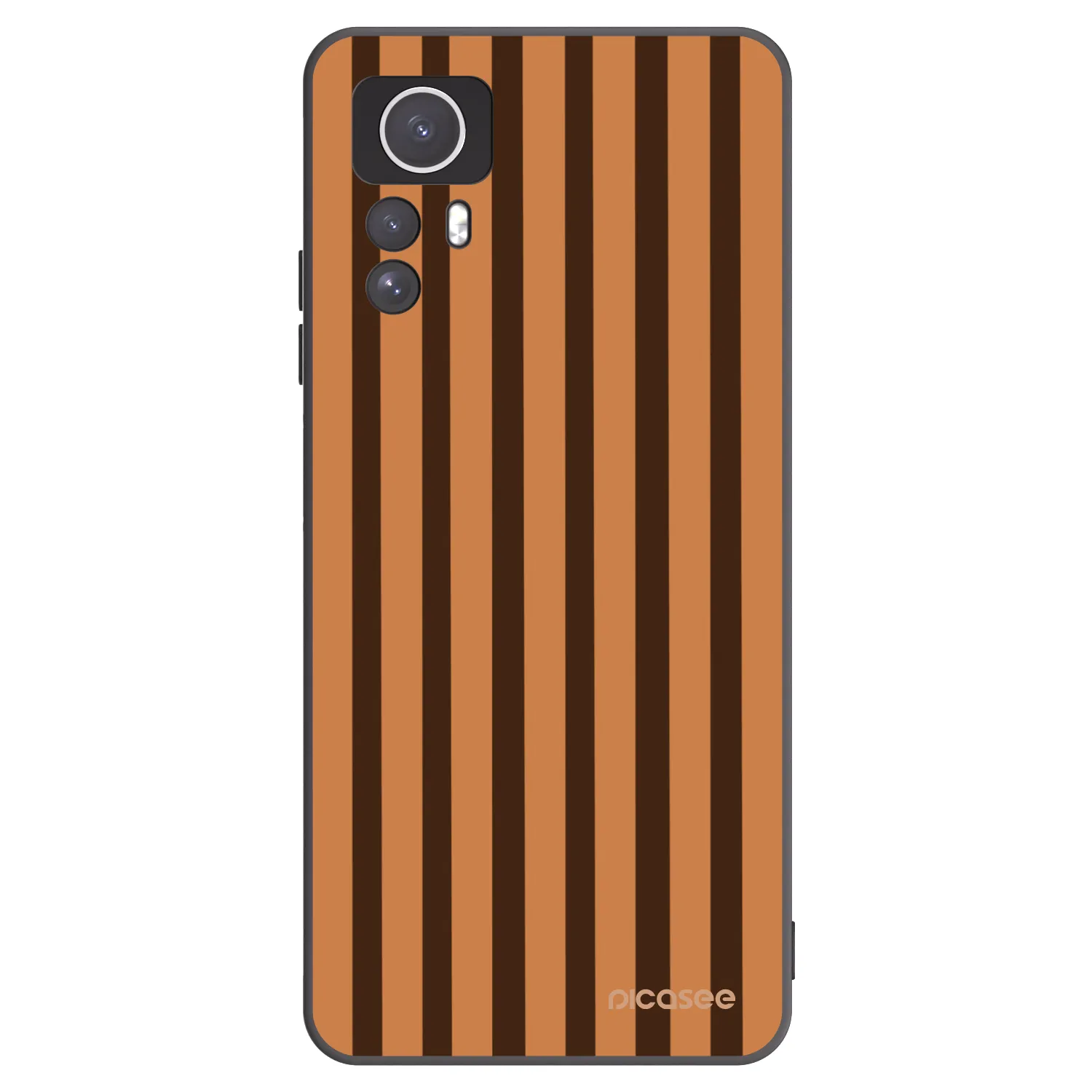 Picasee silikónový čierny obal pre Xiaomi Redmi Note 12S - Caramel lines