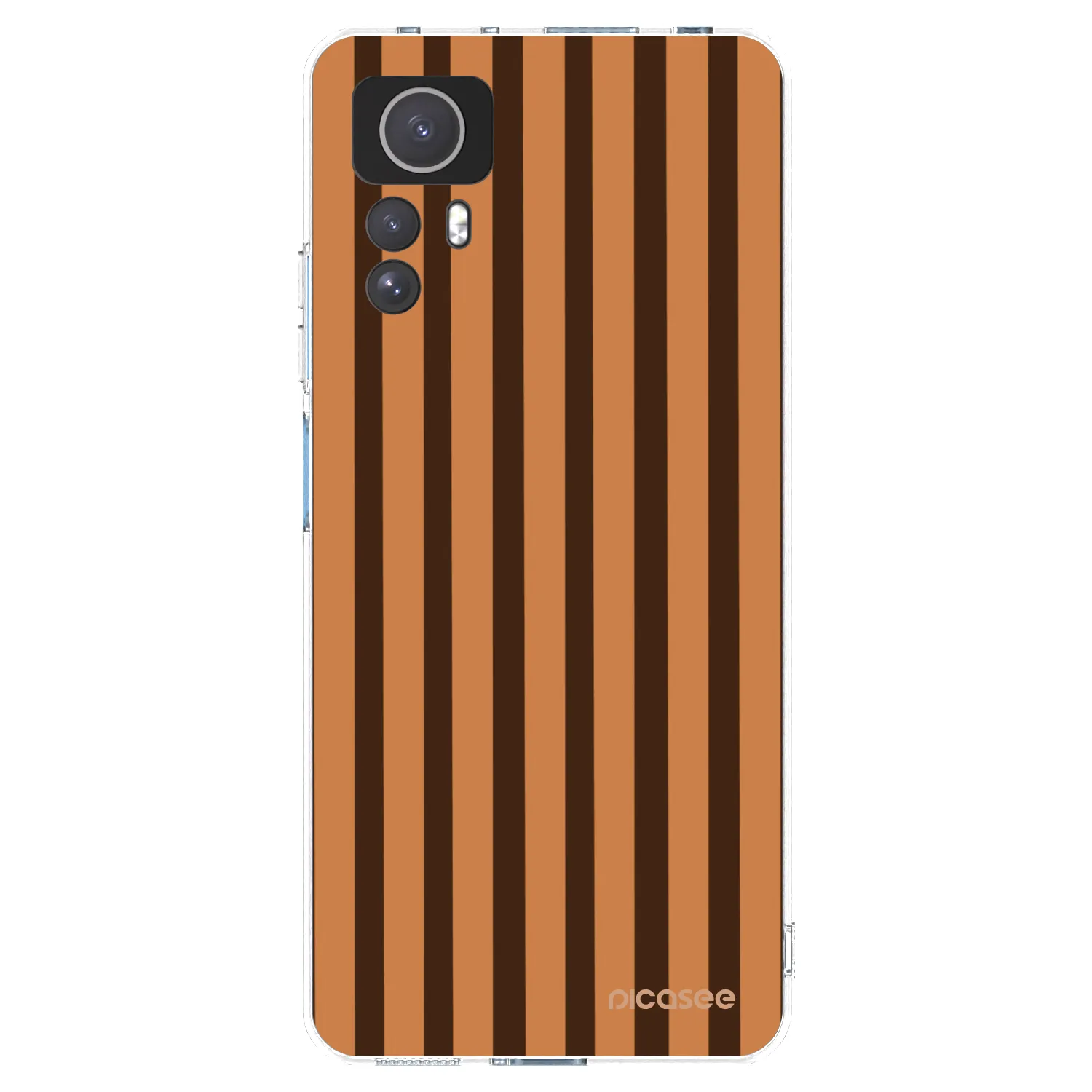 Picasee silikónový prehľadný obal pre Xiaomi Redmi Note 12S - Caramel lines